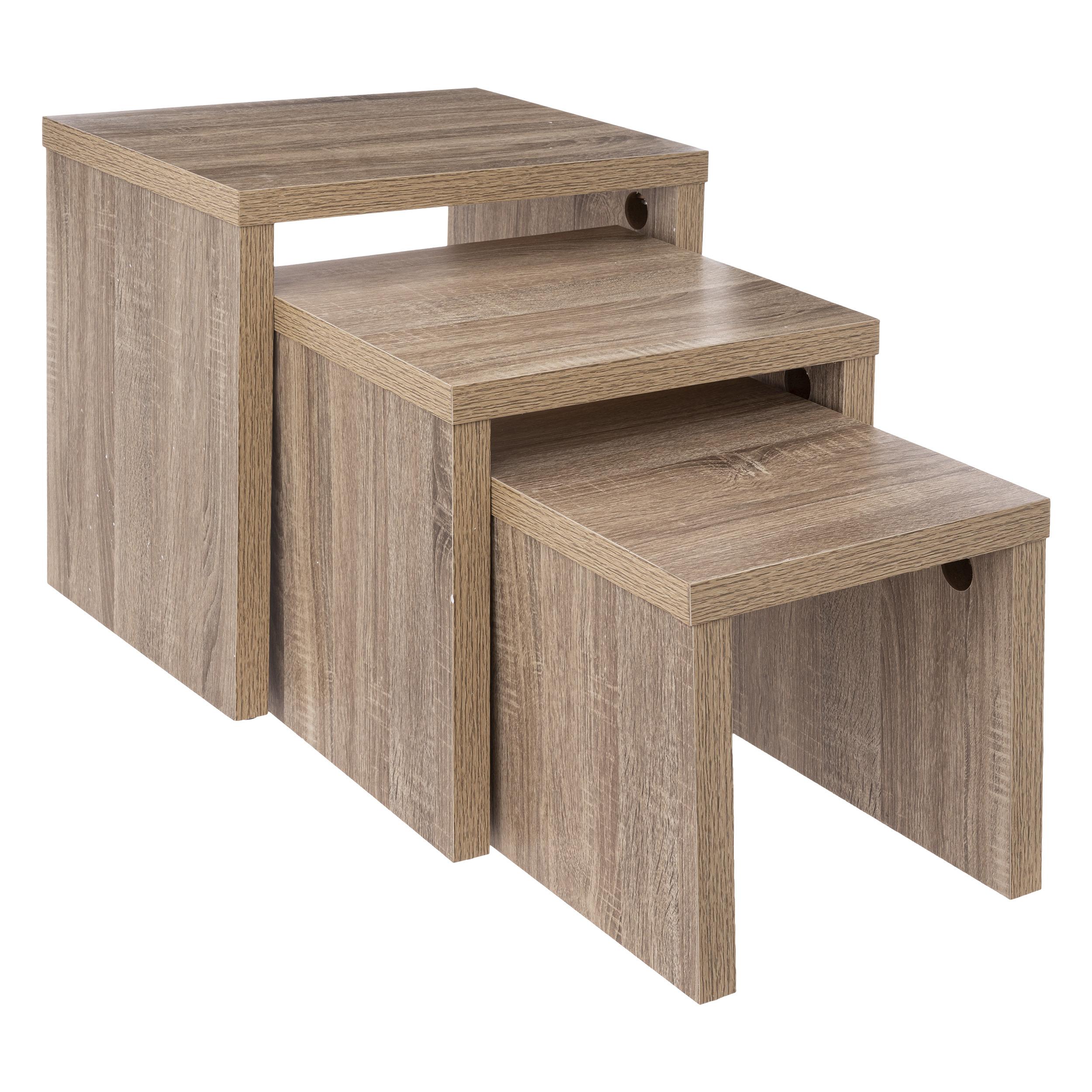 SET 3 TABLES GIGOGNE NATUREL