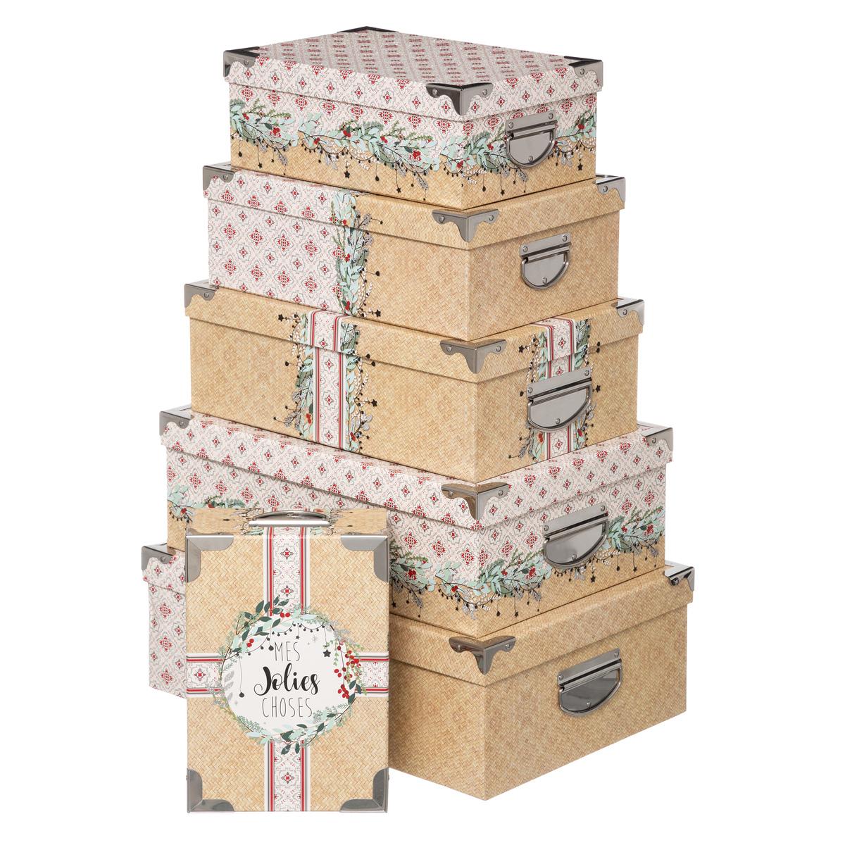 BOITE RECTANGLE CARREAUX CIMENT D.28X19.5X10.8CM