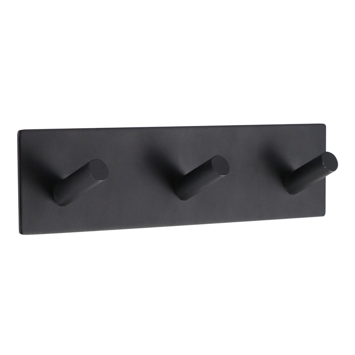 PATERE PORTE BAMBOU METAL X1 NOIR