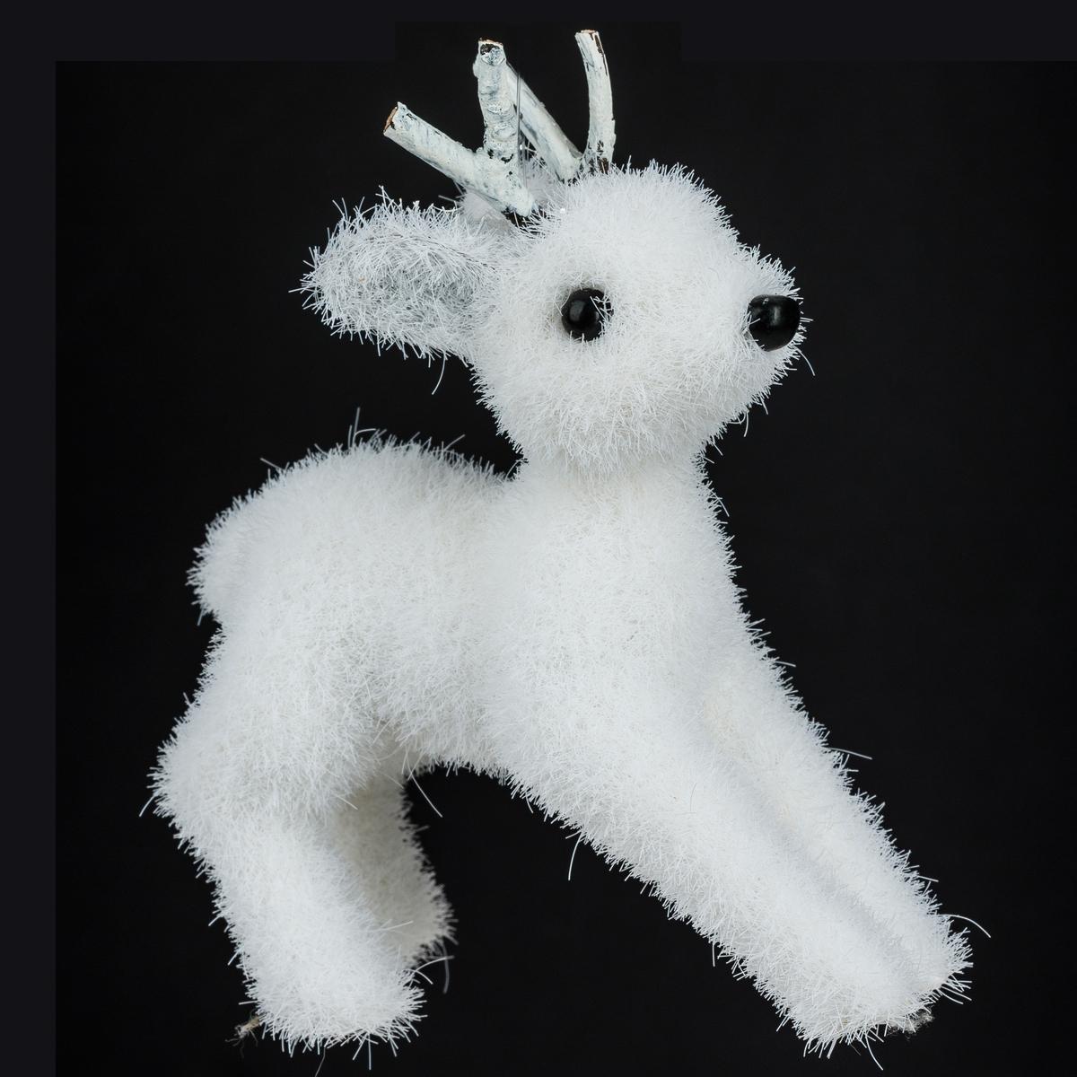RENNE FLOQUE BOIS H.12CM