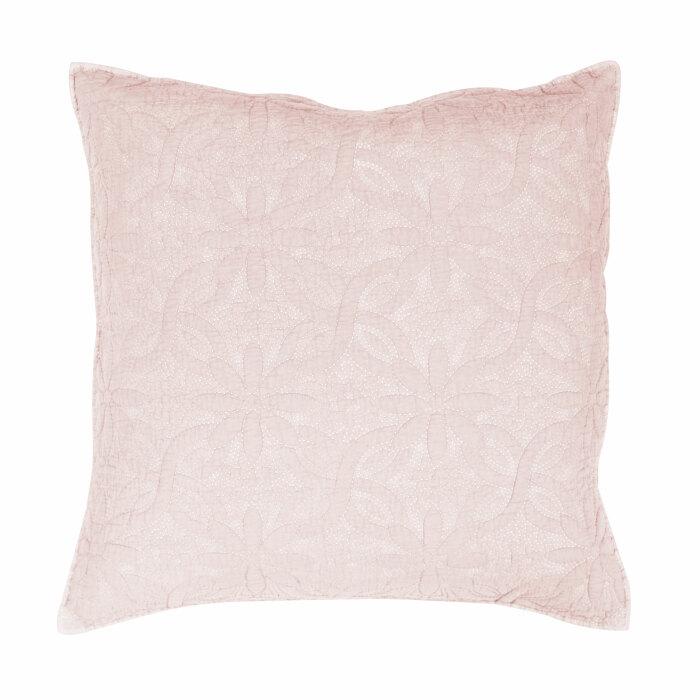 HOUSSE DE COUSSIN 60 X 60 CM FLORETTE ROSE