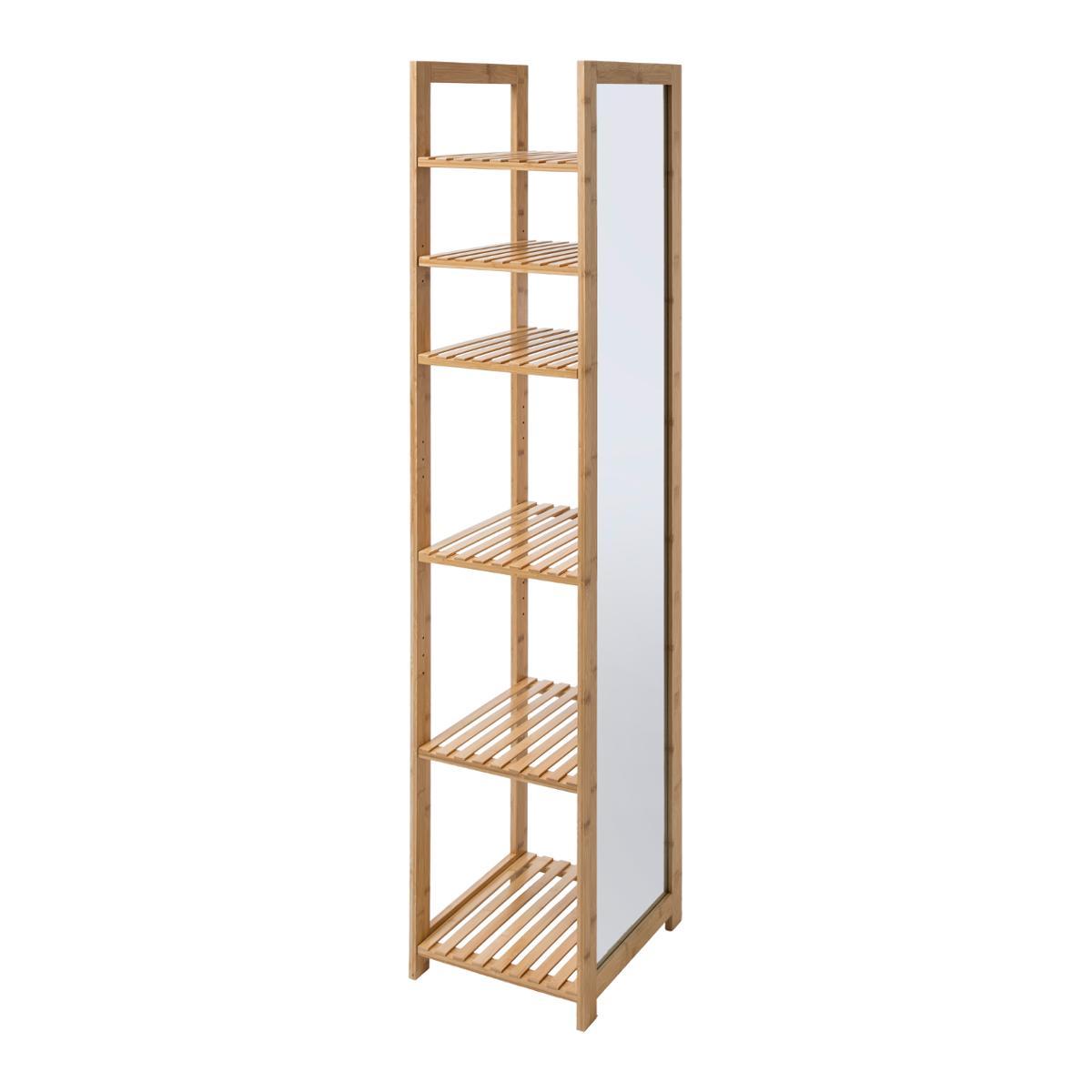 ETAGERE MIROIR MIX BAMBOU