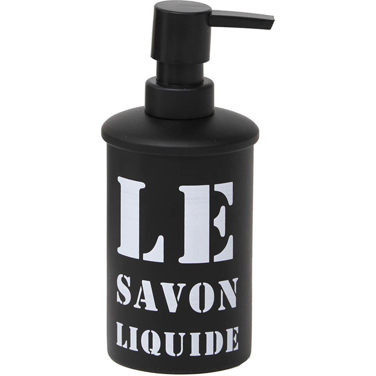 DISTRIBUTEUR A SAVON METAL NOIR