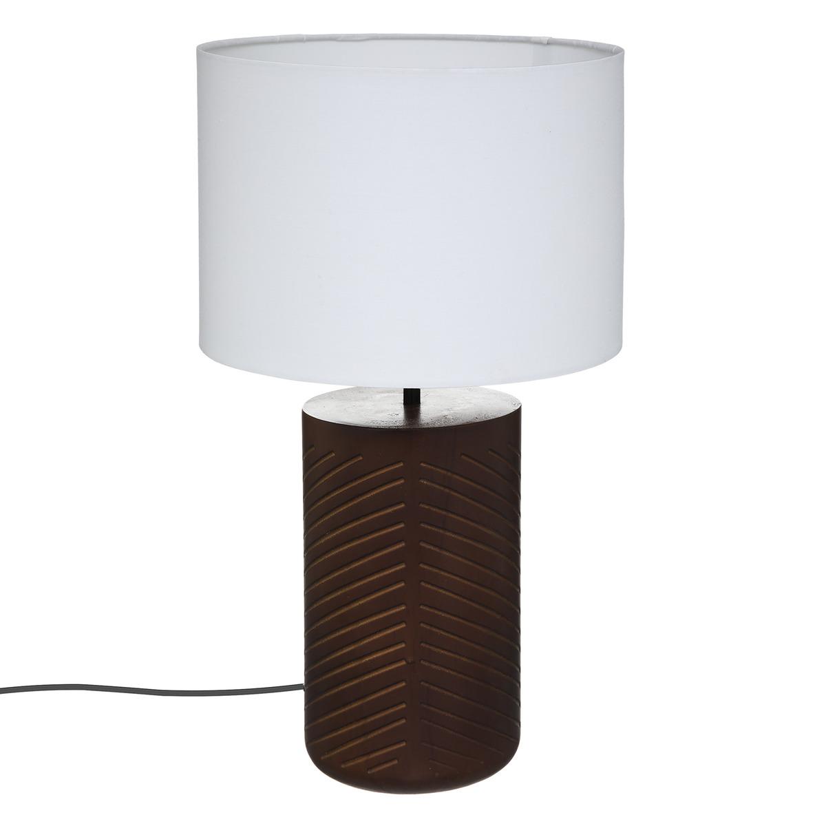 LAMPE DROITE ORIGINES BLANC H.48CM