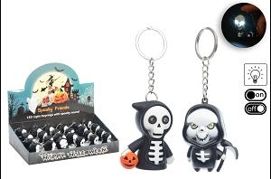 PORTE CLE MUSICAL ET LED SQUELETTE 5X4.2X2.7 CM