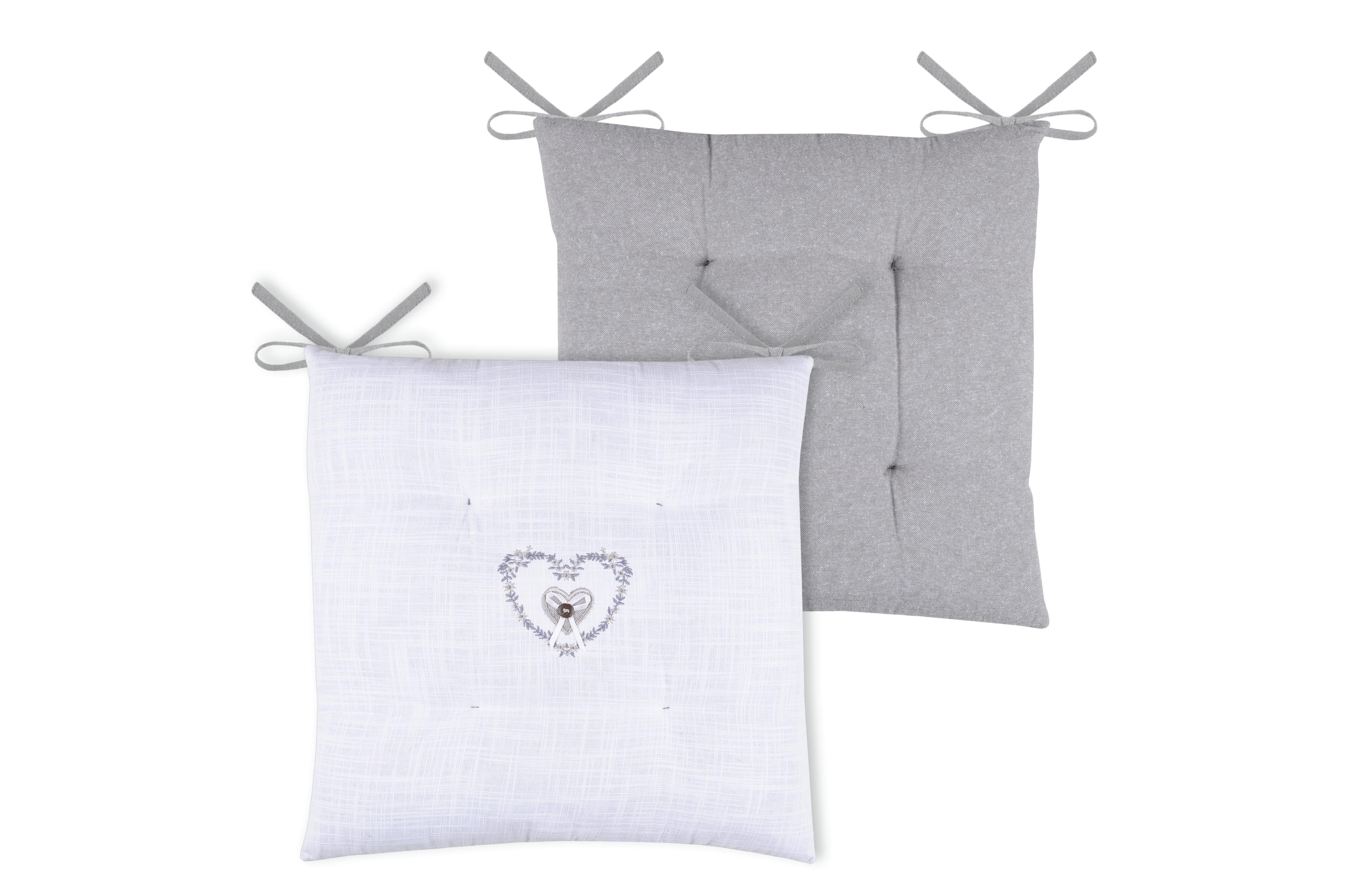 PAULINE GALETTE 40X40 4PTS GRIS