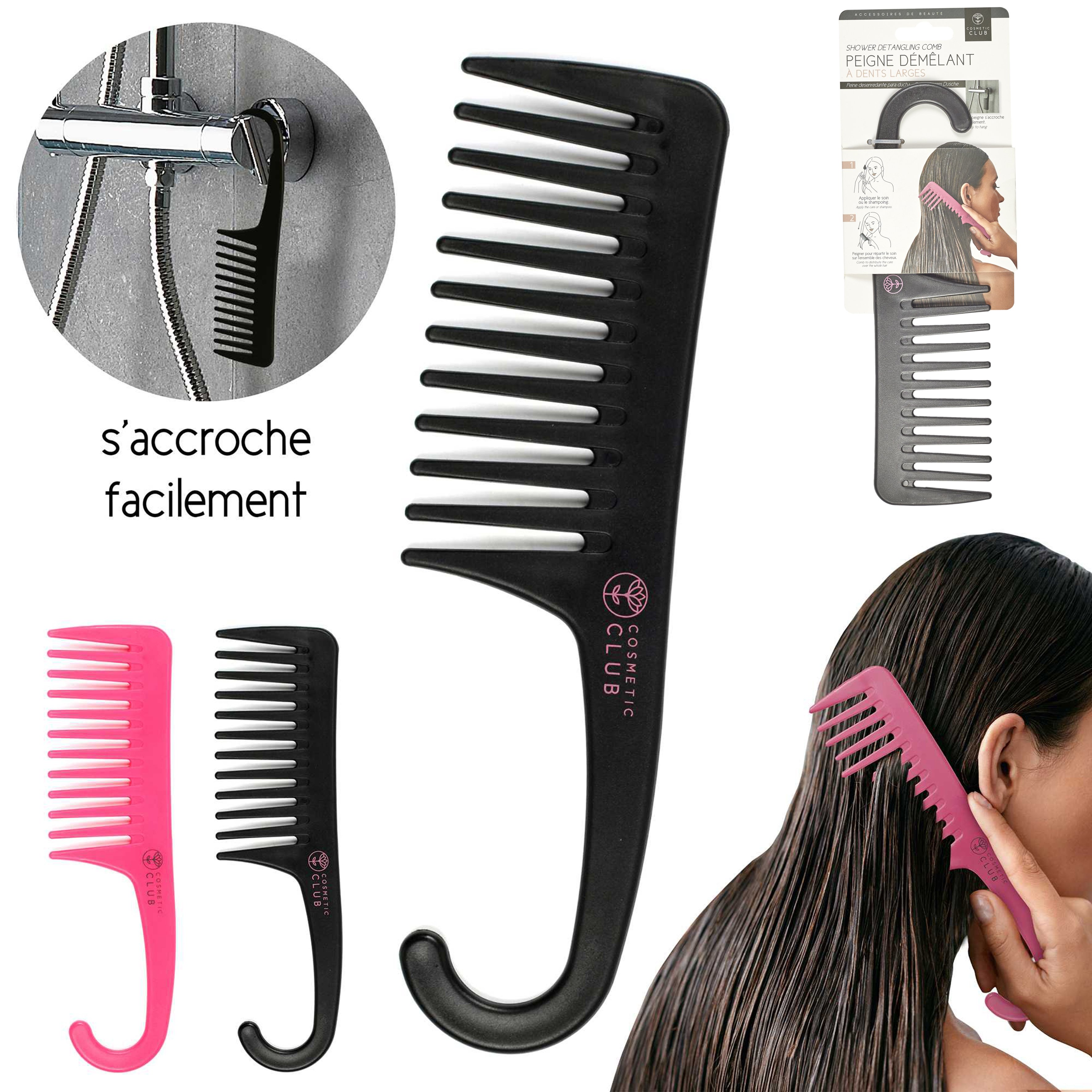 Wholesale Peigne démêlante à grandes dents, en plastique, pour Salon de  coiffure, shampoing, démêlante From m.alibaba.com
