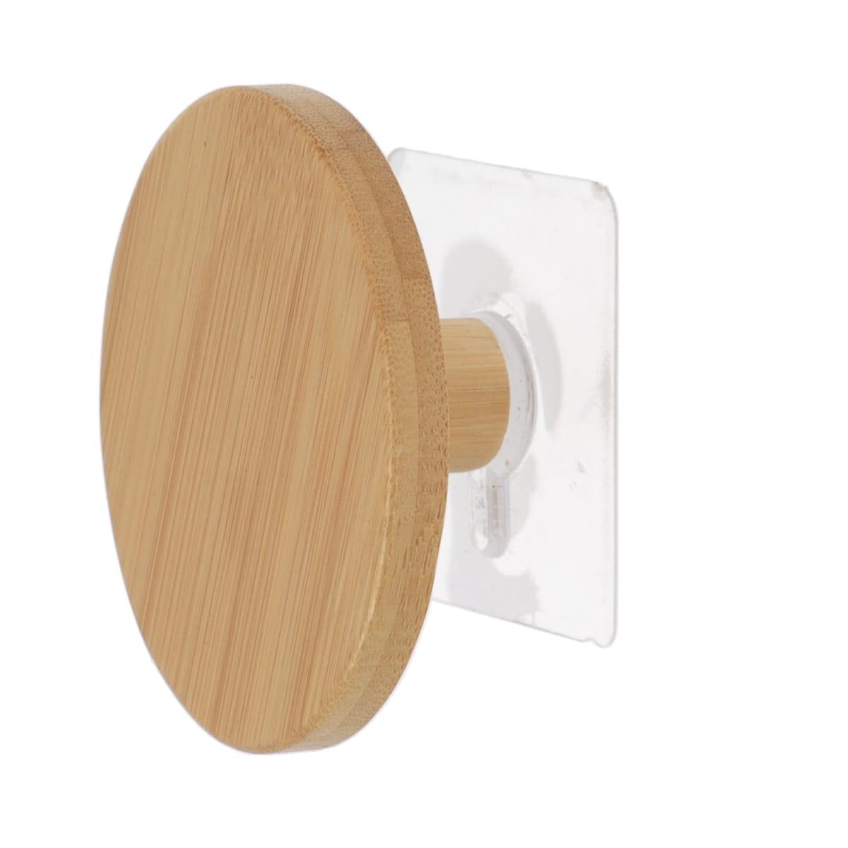 PATERE BAMBOU D.8.5CM SUR STICKER BAMBOU