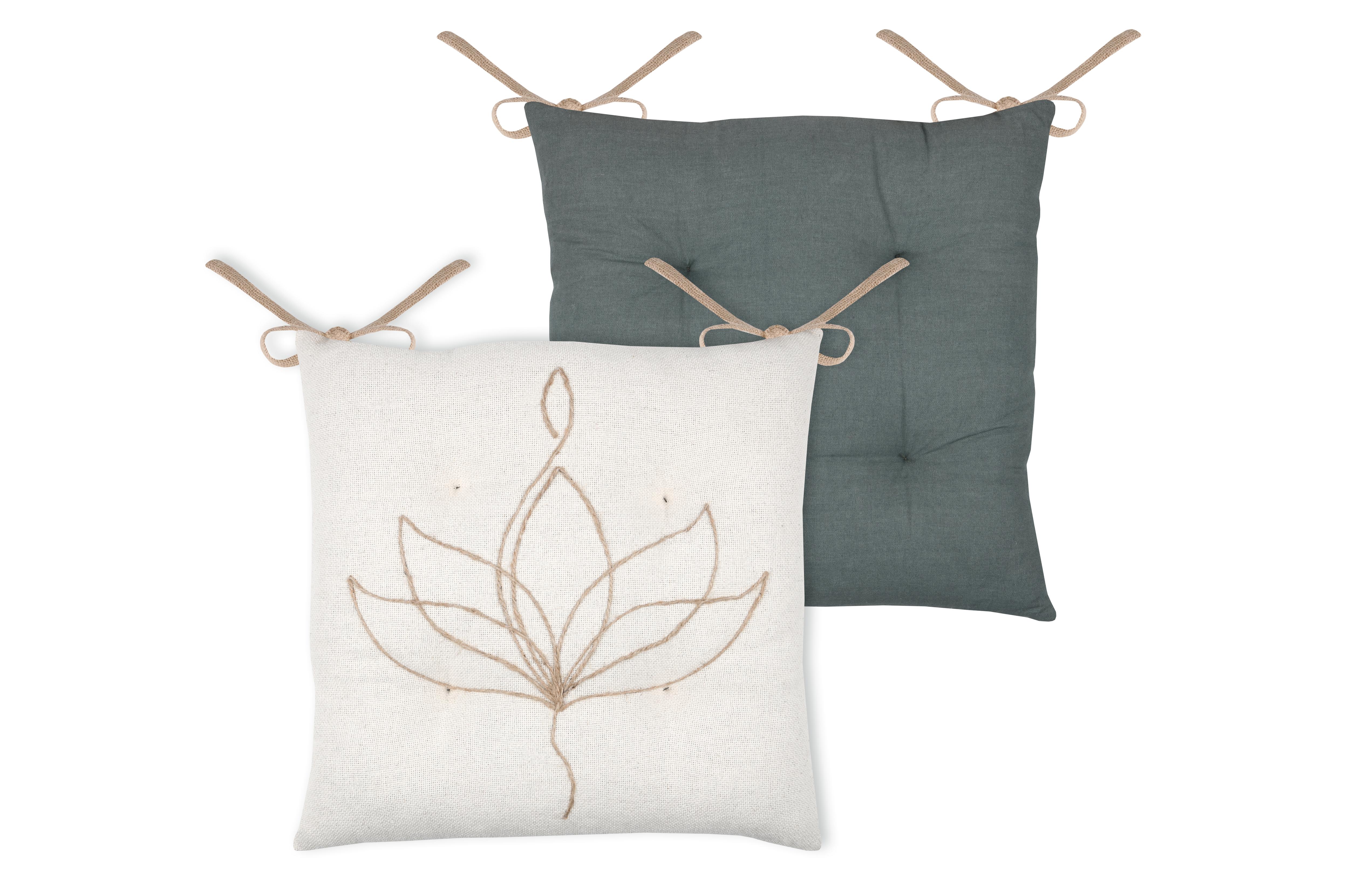 ASANA GALETTE 4 POINTS 38X38CM NATUREL COTON RECYCLE