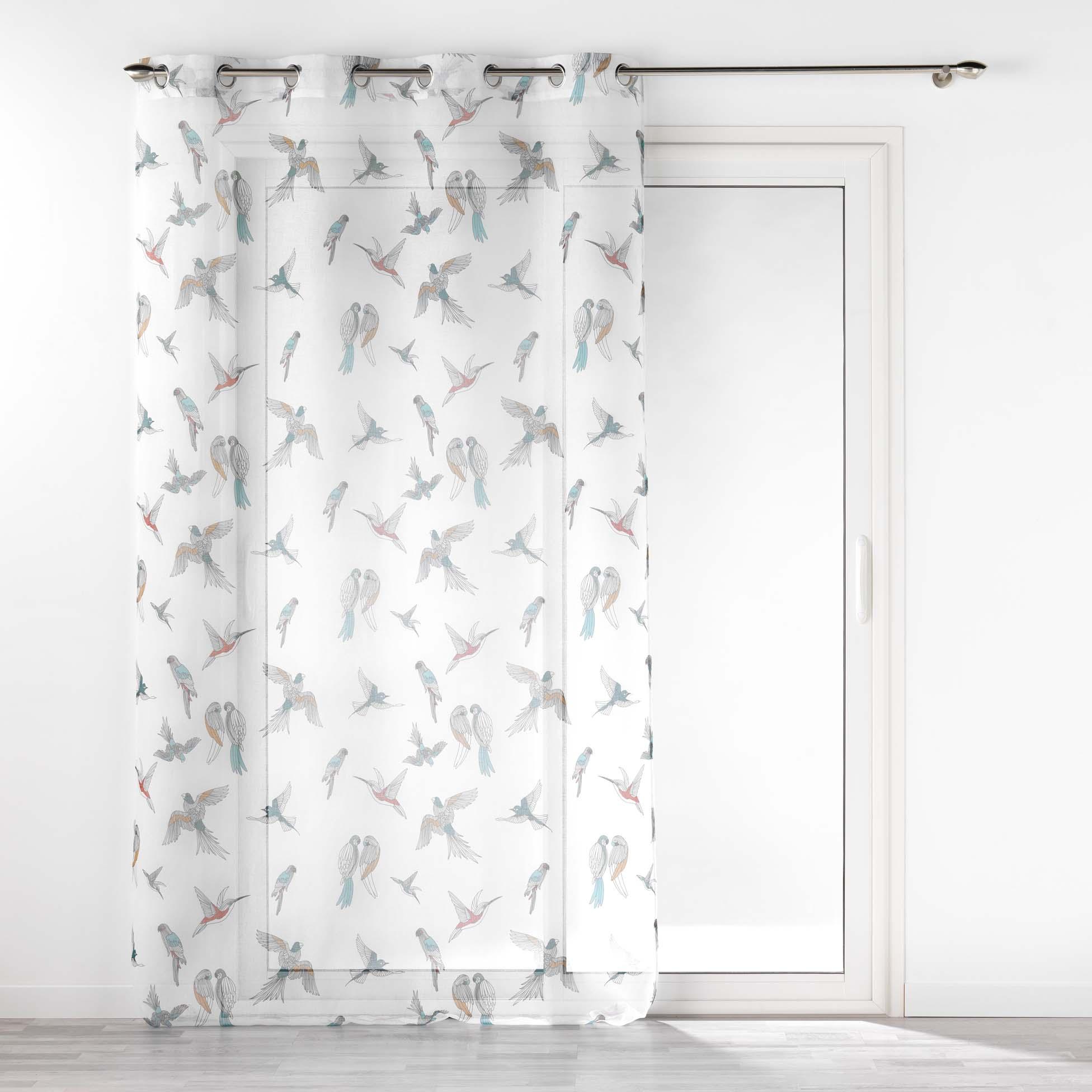 PANNEAU OEILLETS 140X240CM VOILE SABLE IMPRIME ENVOLIA