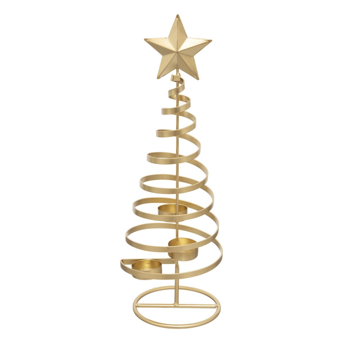 PHOTOPHORE SAPIN BOUGIE CHAUFFE PLAT 40CM