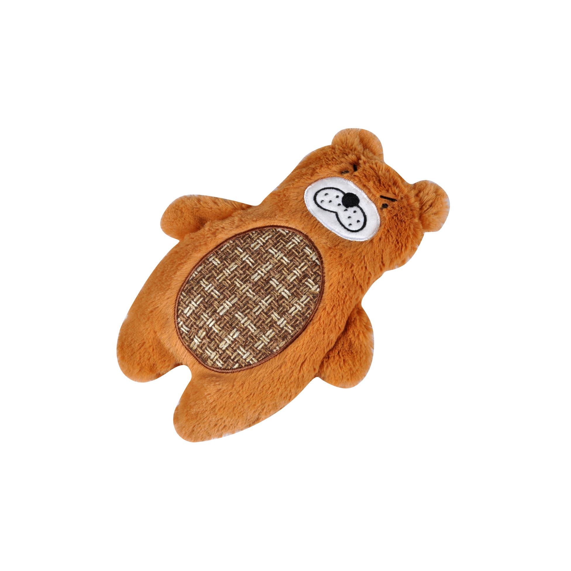 JOUET OURS SONORE 28X19X7CM LES SAUVAGES BRUN