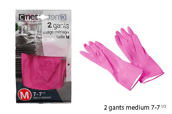 Gant ménage-vaisselle,Gants de poulet rose NitCarter pour femme,sans  latex,gants développe rose,travail de la - Pink-100 pcs-XS