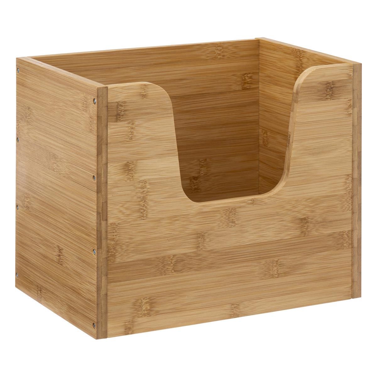 PANIER EMPILABLE BAMBOU H.26.5CM