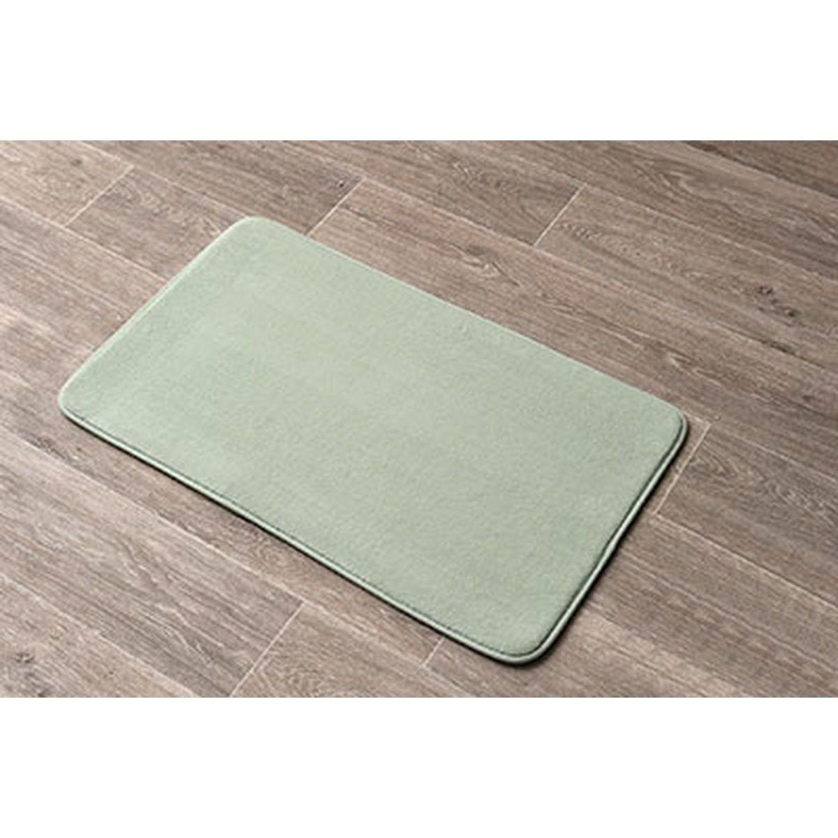 TAPIS MICROFIBRE UNI 45X75CM VERT AMANDE