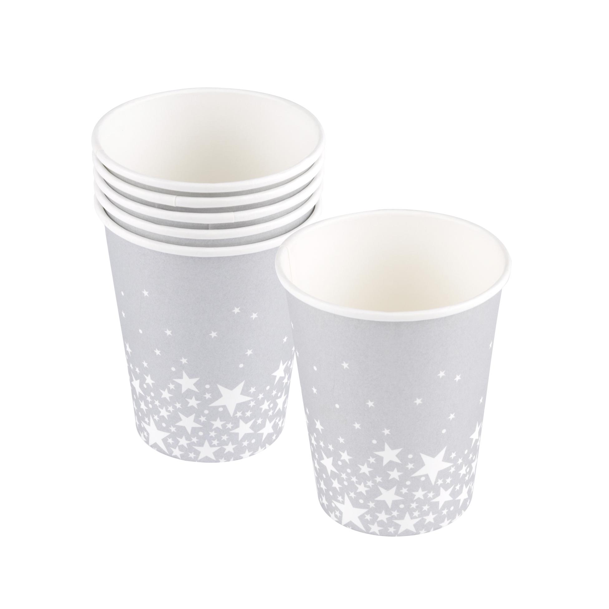 GOBELET CARTON ARGENT 25CL X6 PIECES