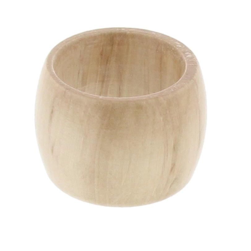 ROND DE SERVIETTE BOIS NATUREL D.4.5CM