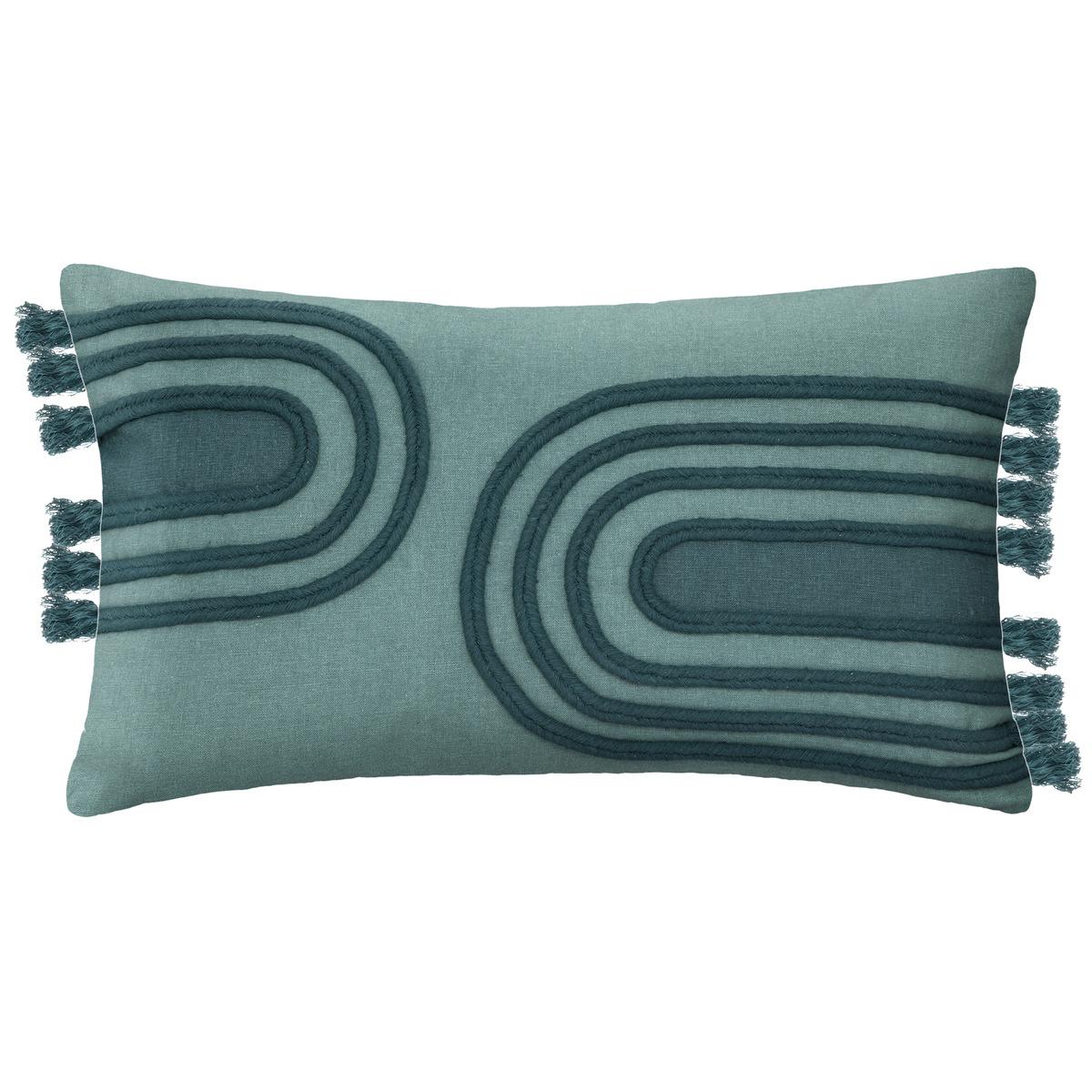 HOUSSE DE COUSSIN ARC CORDE CANARD 30X50CM