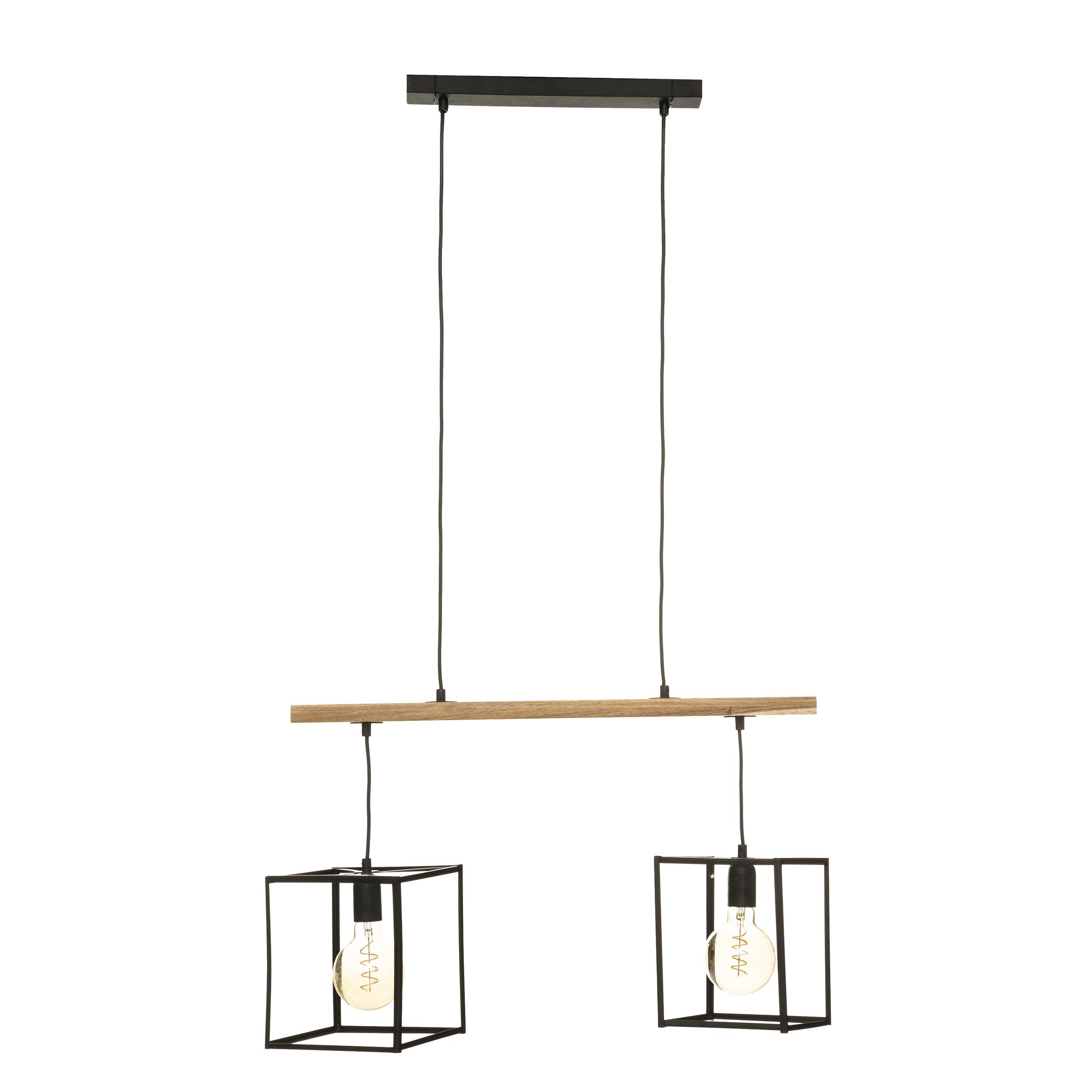 SUSPENSION X2 METAL EDENA NOIR L.70CM