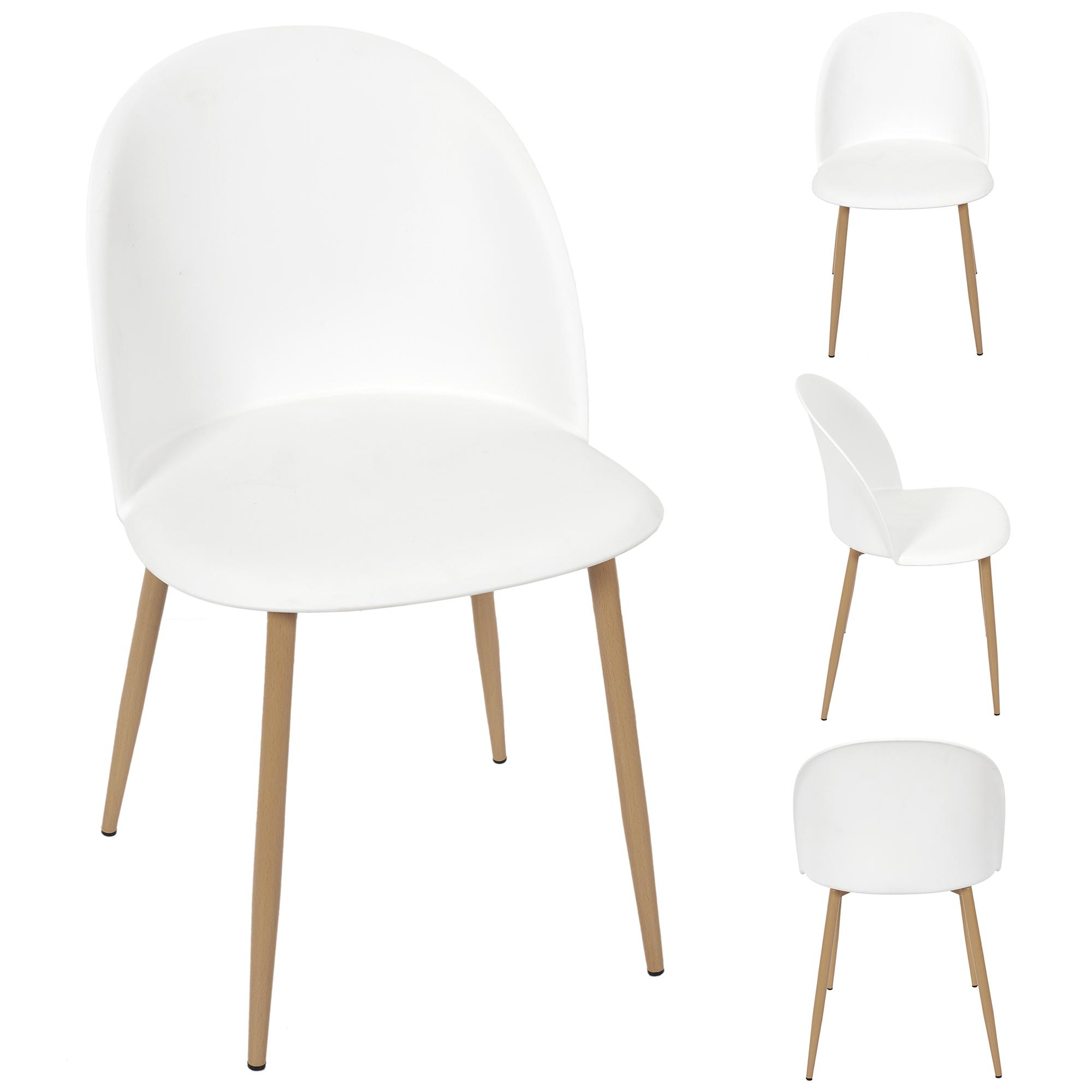 CHAISE SCANDINAVE BERGEN BLANC