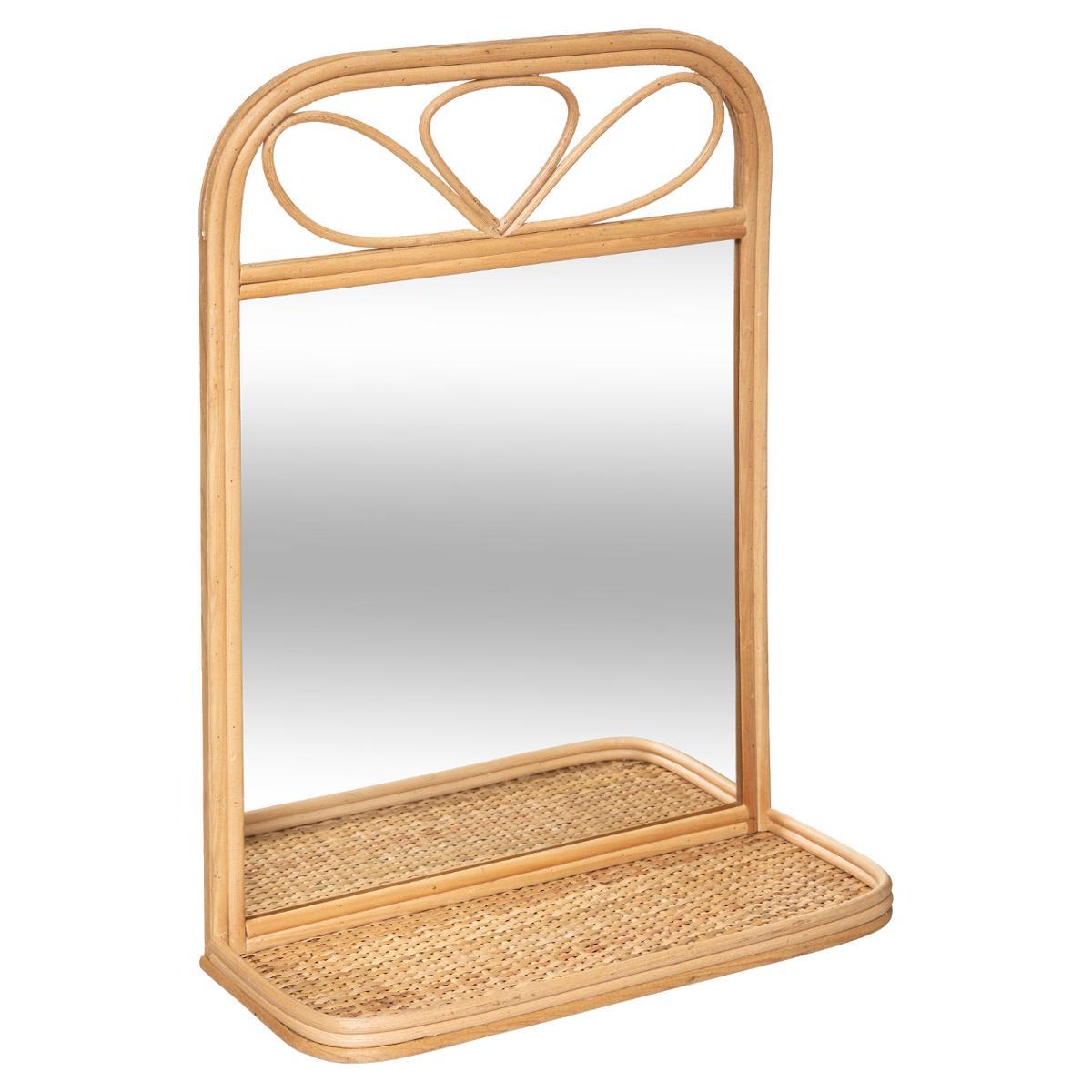 MIROIR ETAGERE D.35X14.5X50.3CM