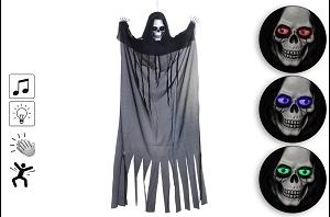 FANTOME A SUSP.YEUX BOUGENT LEDS RGB SON 110X183X9 CM