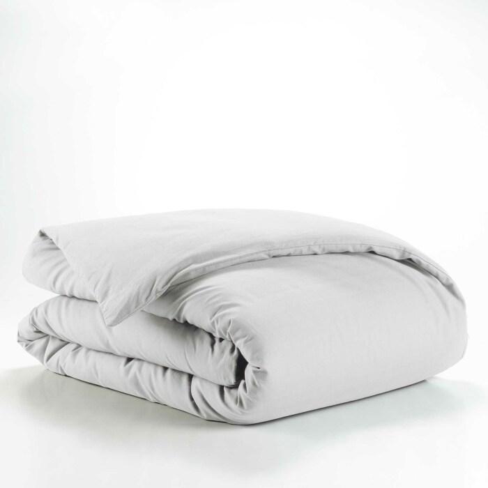 HOUSSE COUETTE 140X200CM UNI 57 FILS LINA BLANC