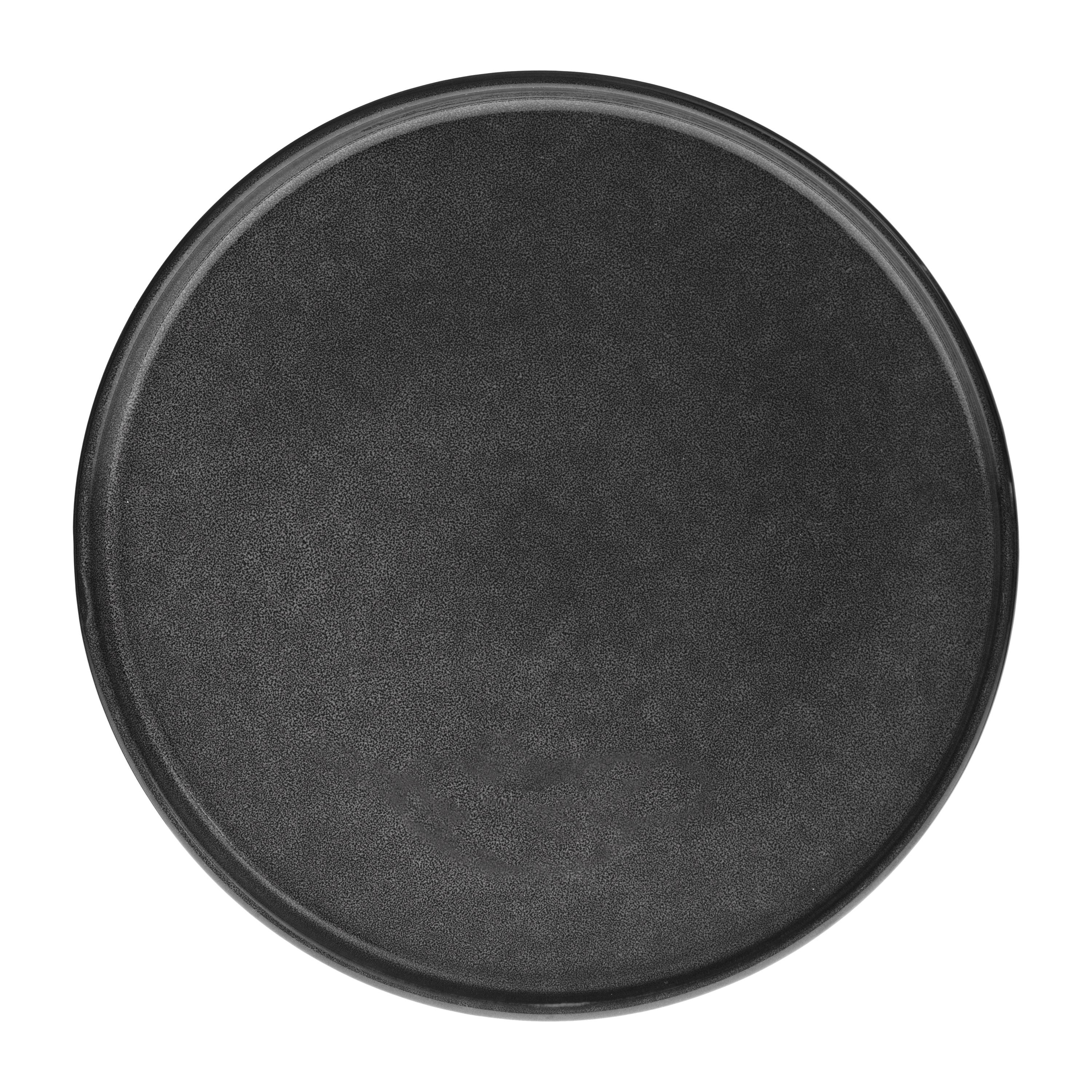 ASSIETTE PLATE TERRE INCONNU NOIR 27CM