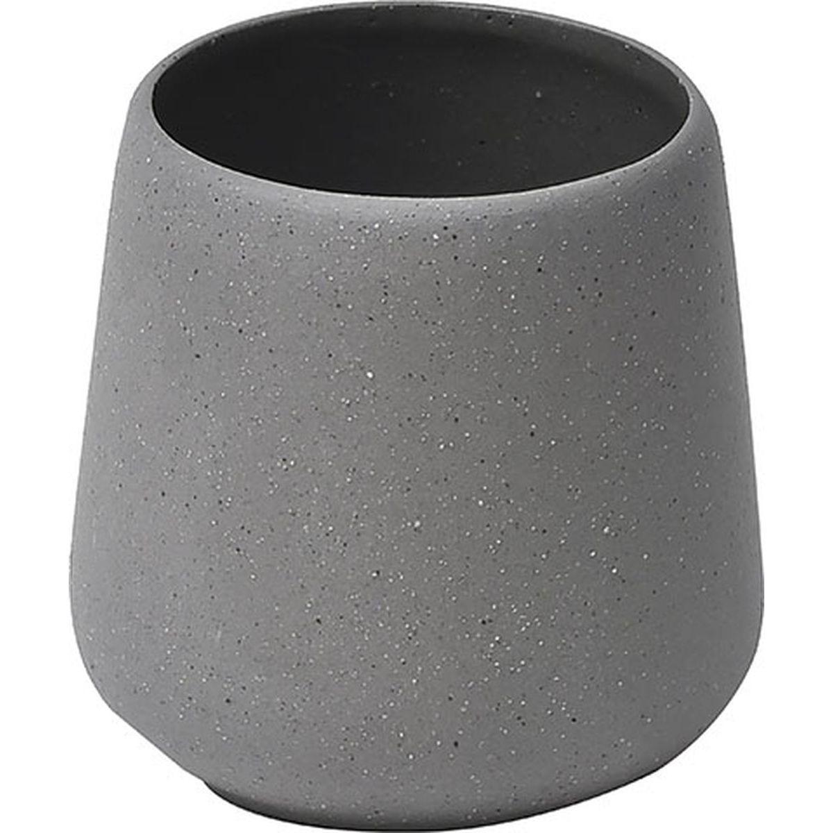 GOBELET MAT GRES GRIS