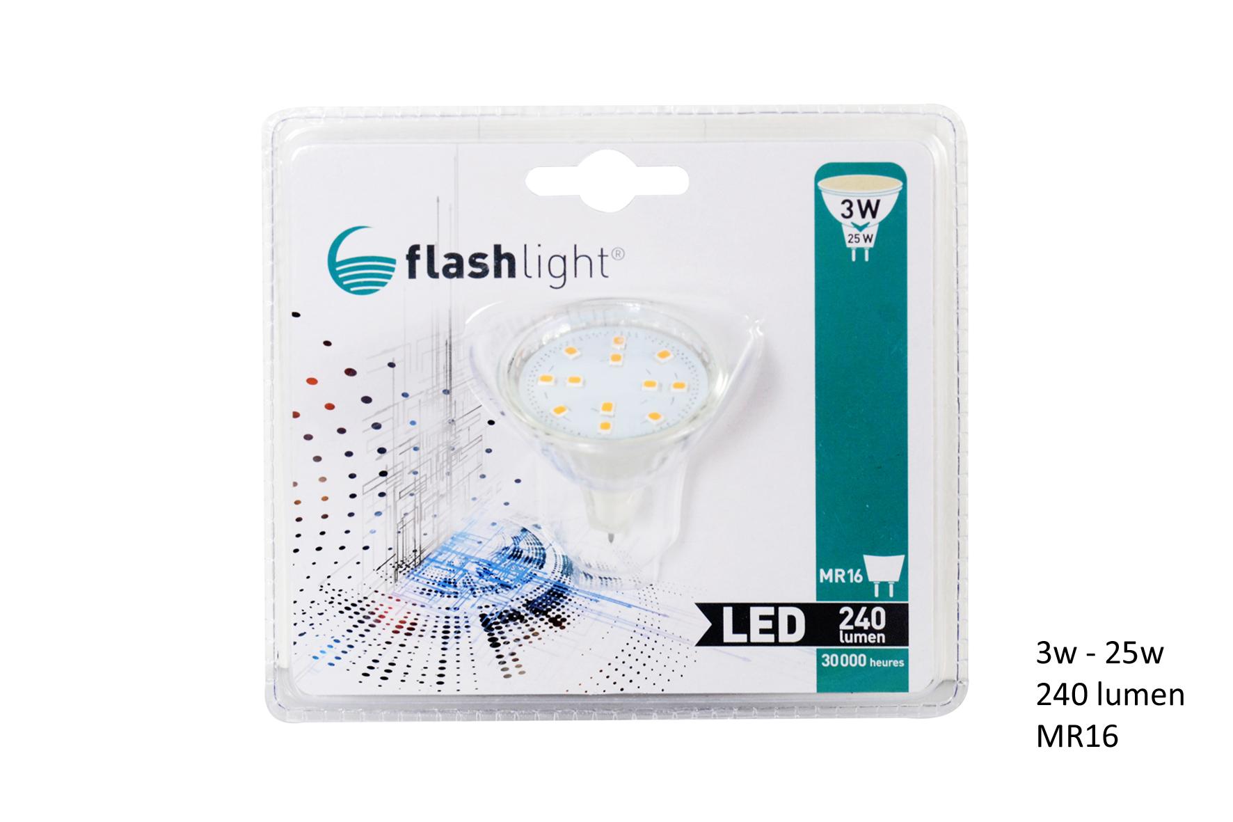 AMPOULE LED SPOT MR16 3W