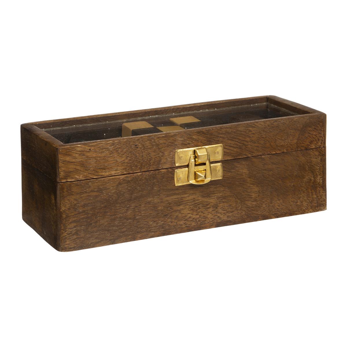 JEU CASSE TETE BOIS D.17.5X6X7CM