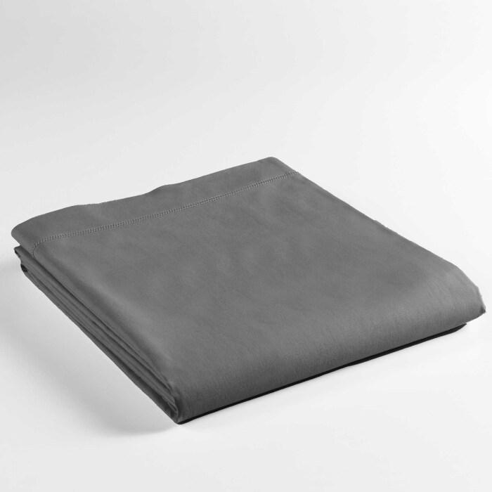 DRAP PLAT 180X290CM UNI 57 FILS LINA ANTHRACITE