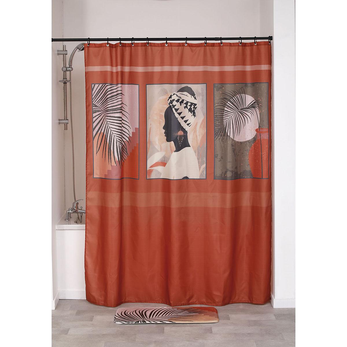 RIDEAU DE DOUCHE POLYESTER 180X200CM MEDINA