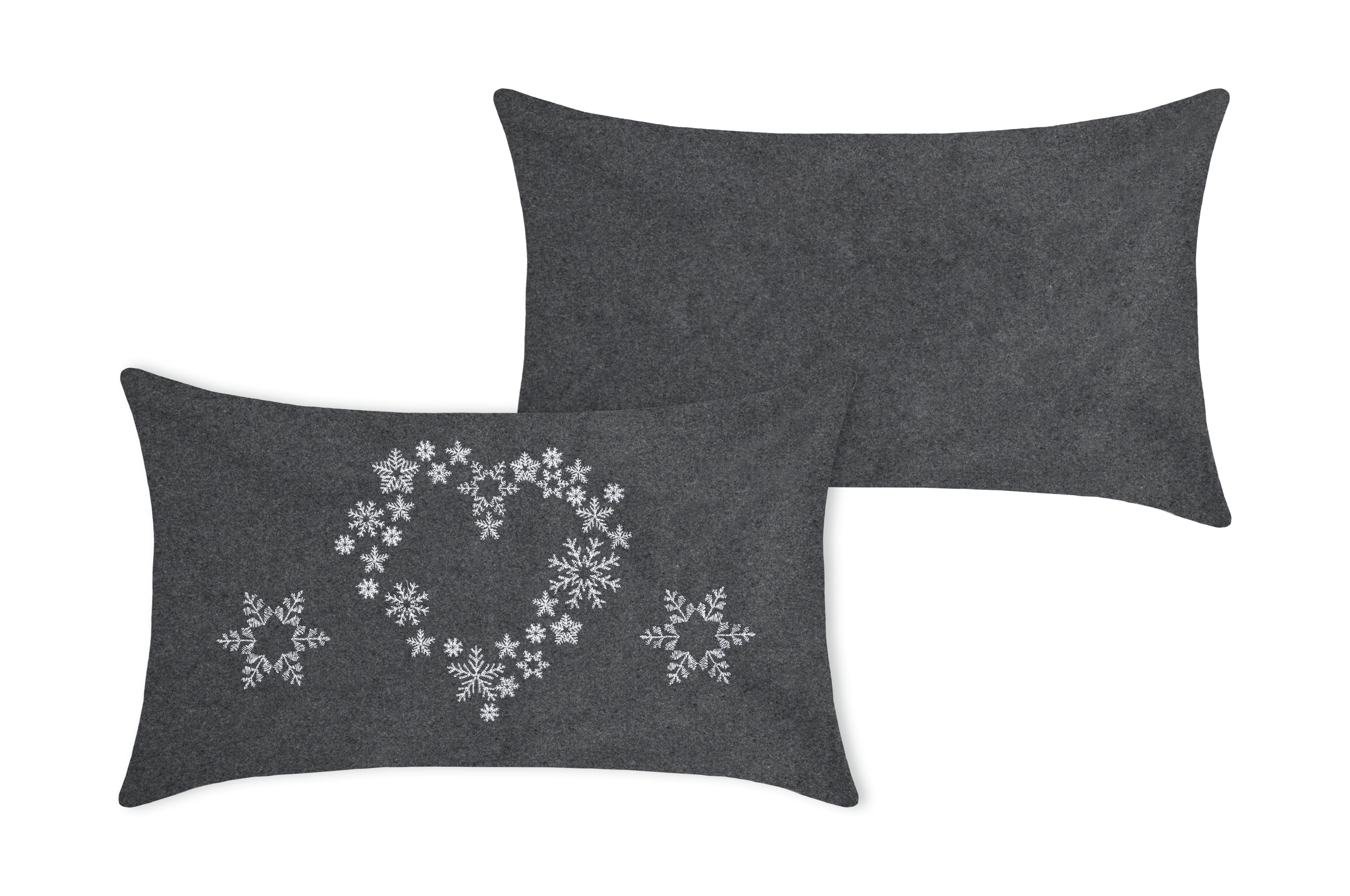 ARLY COUSSIN 30X50CM GRIS LAINE