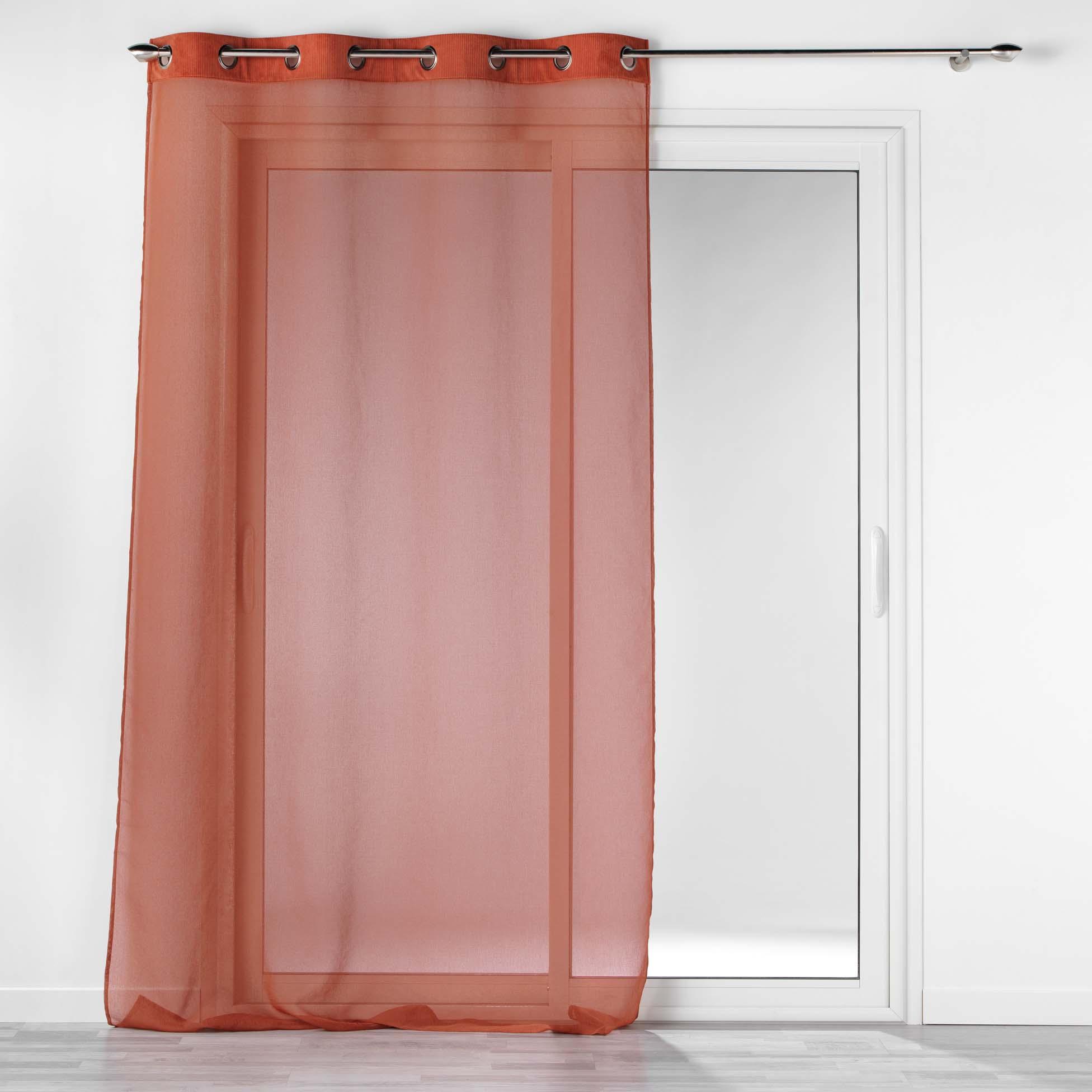 PANNEAU OEILLETS 140X240CM COTELE CASUAL TERRACOTA