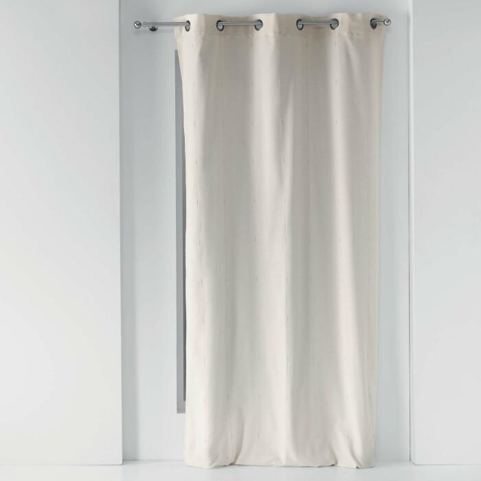 RIDEAU A OEILLETS 140X260CM LYRAE NATUREL