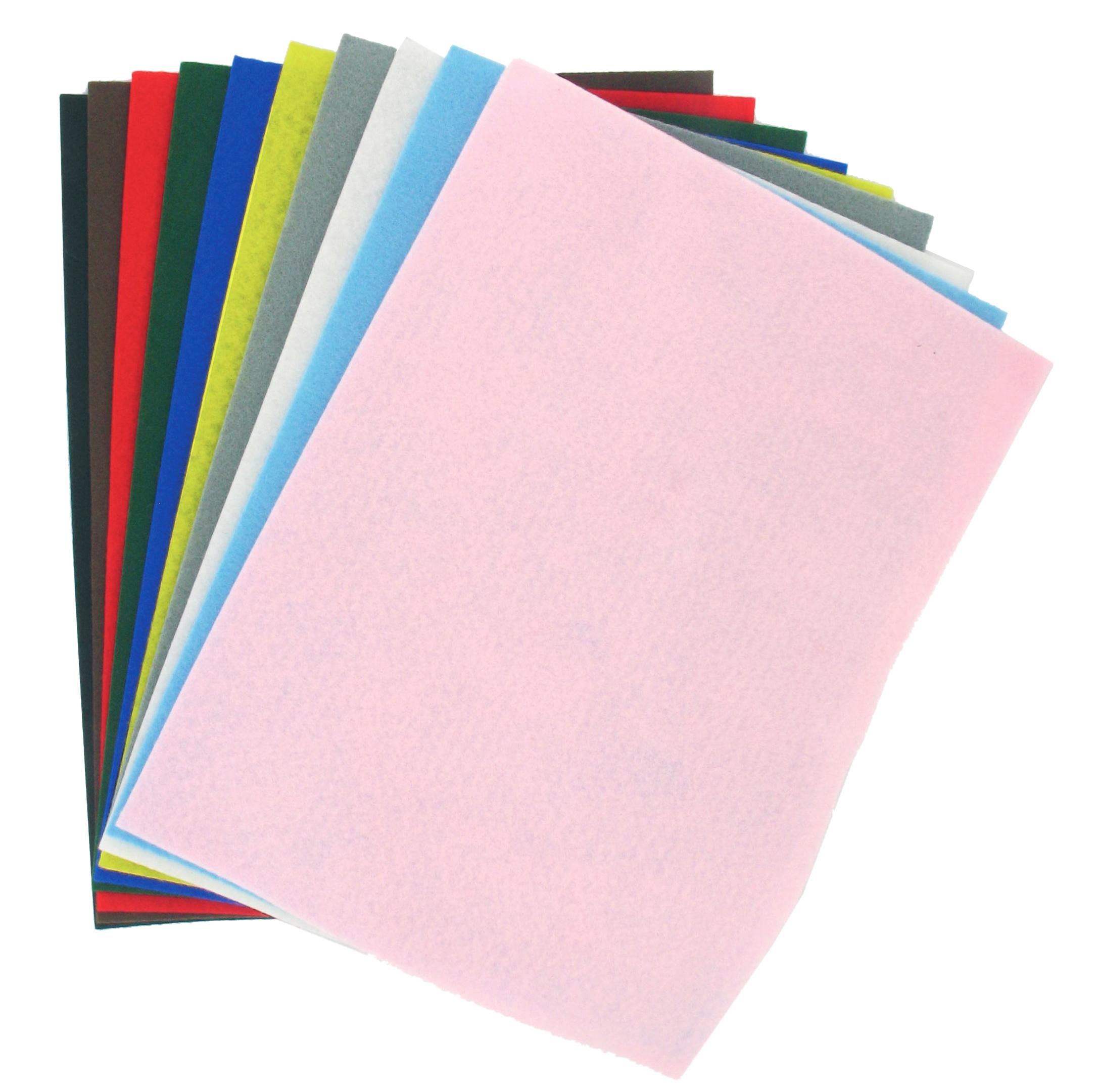 FEUTRINE 20 X 30 CM COULEURS CLASSIQUE X 10 PCS