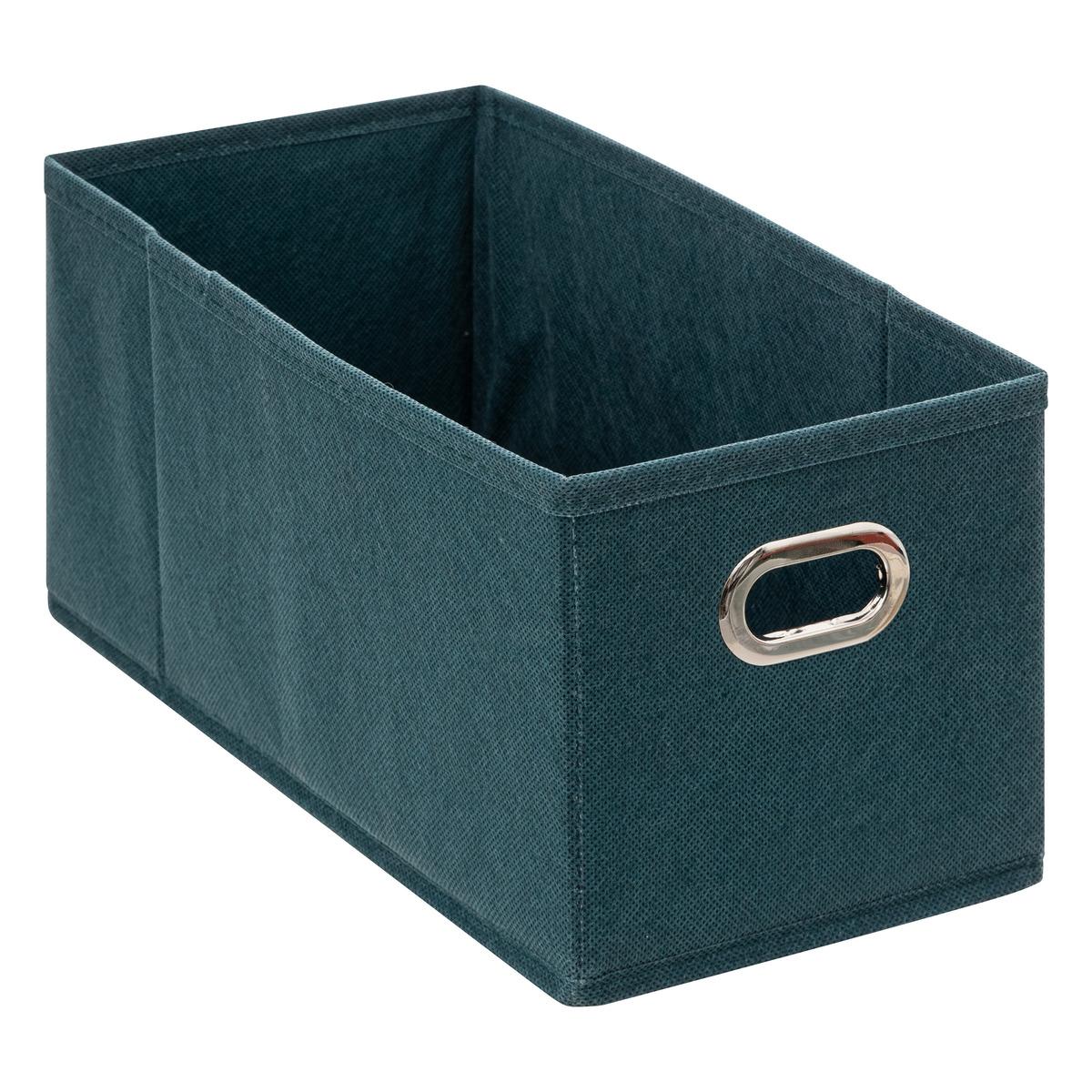 BOITE RANGEMENT 15X31CM PETROLE