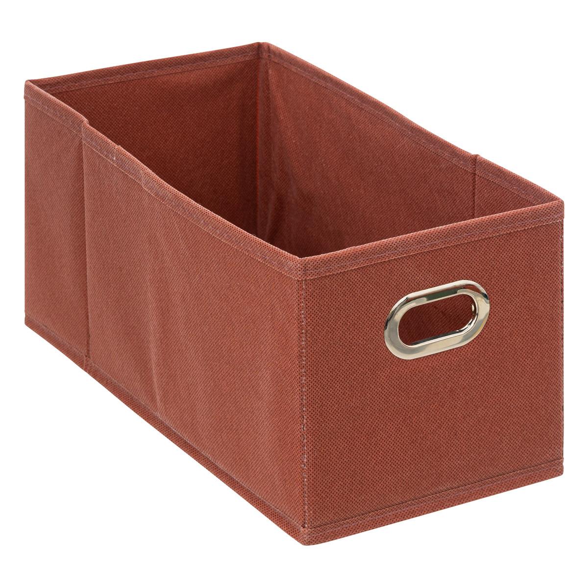 BOITE RANGEMENT 15X31CM TERRE SIENNE