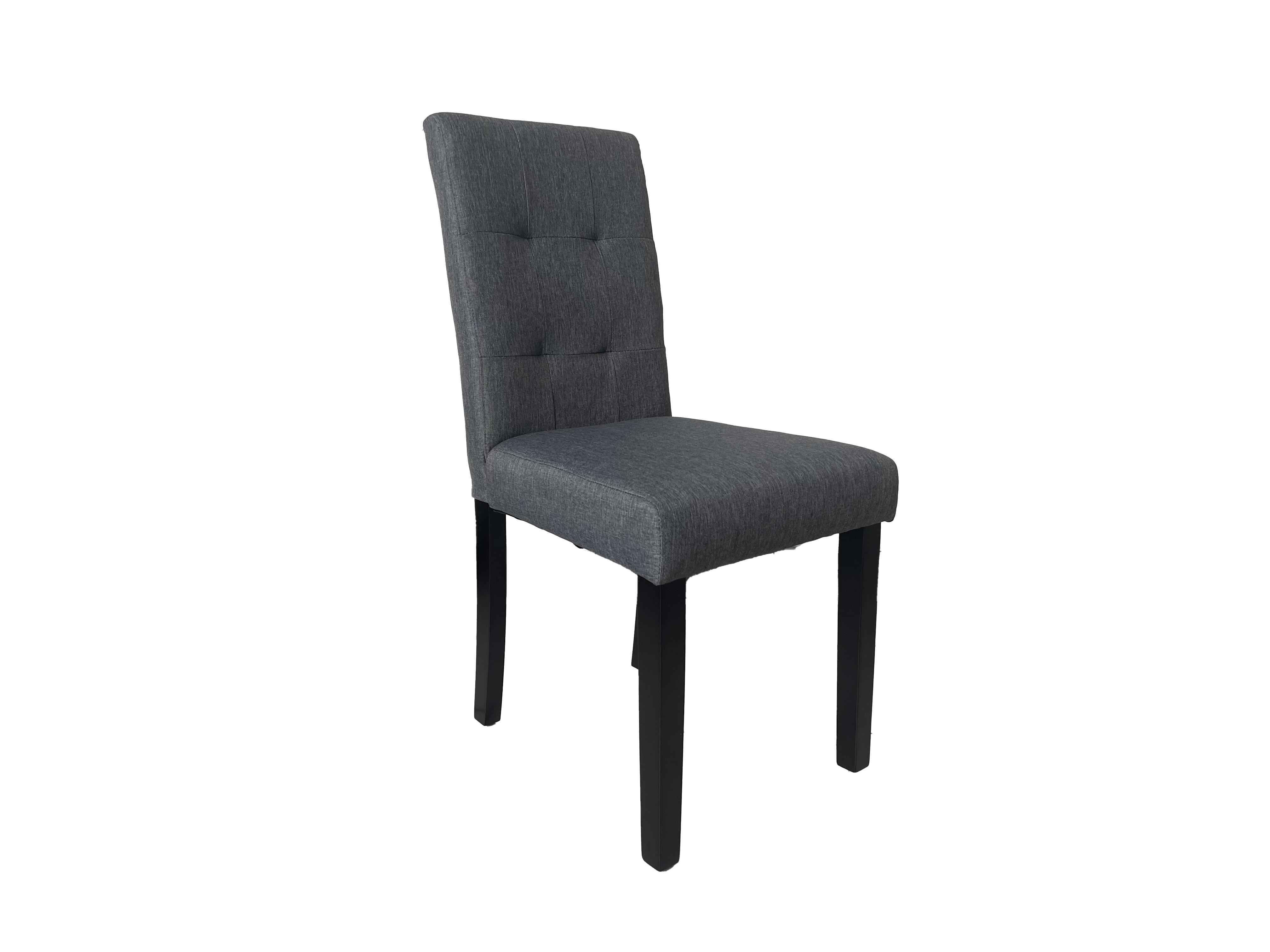 ASHLYN CHAISE TISSU GRIS FONCE