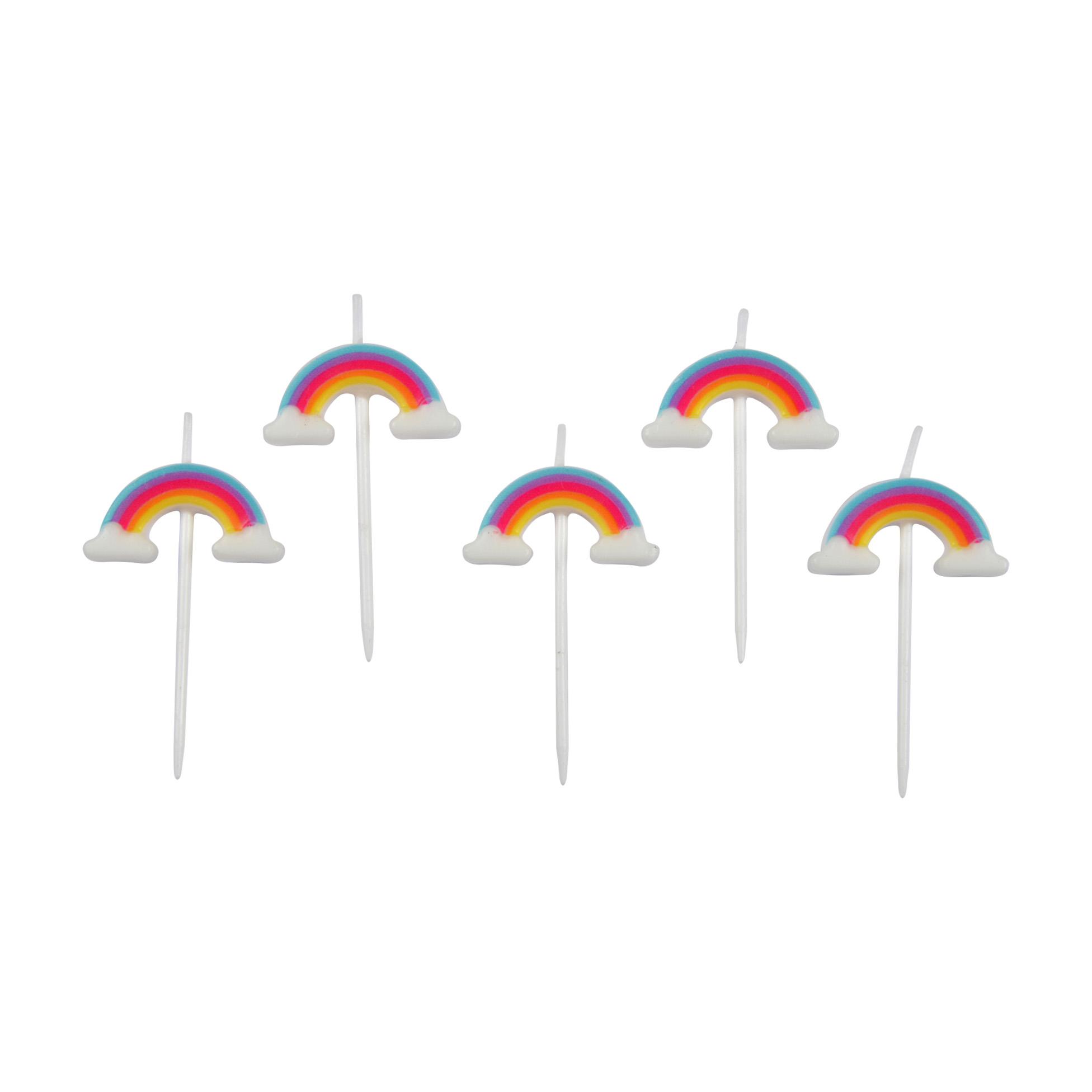 BOUGIE RAINBOW 3D X5 PIECES