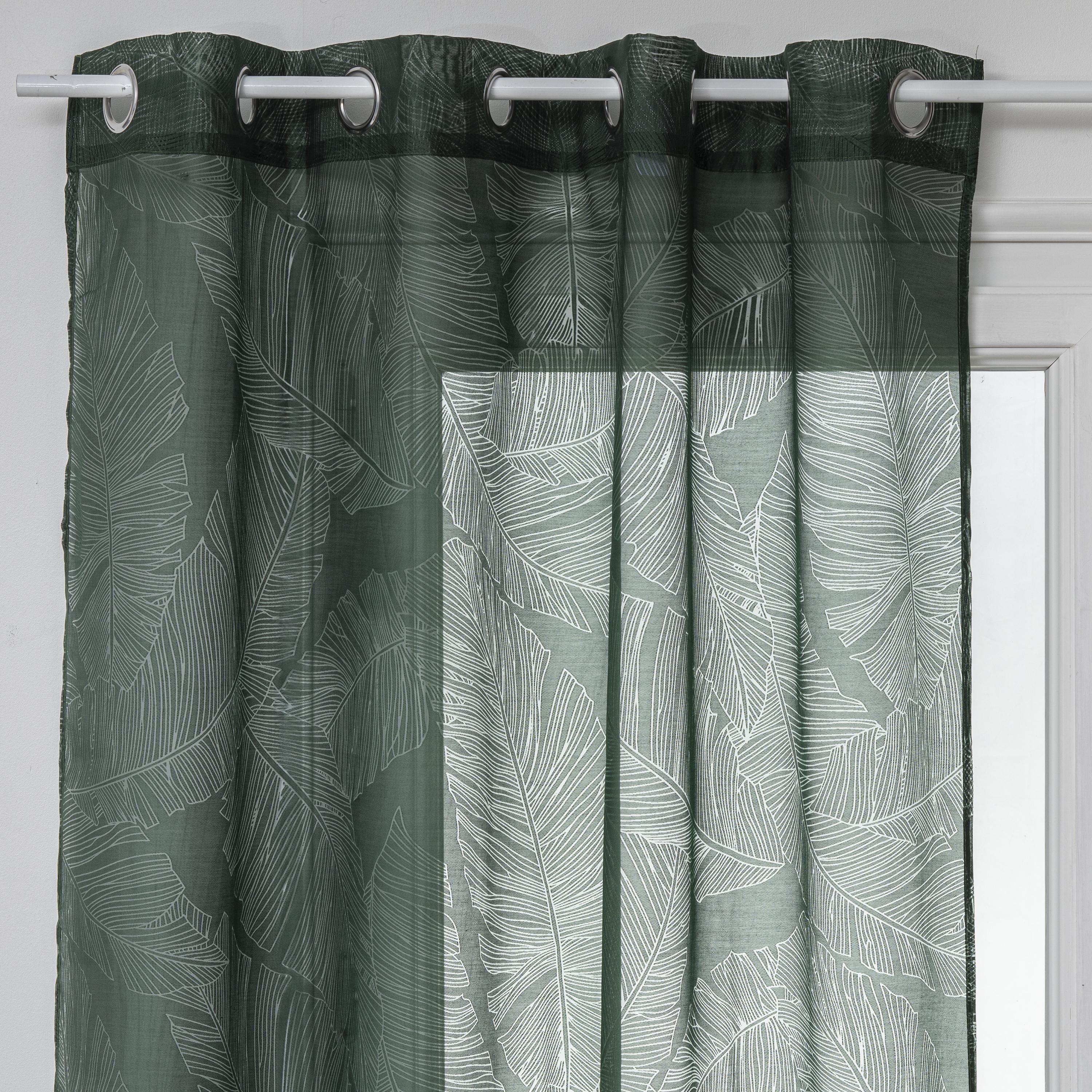 VOILAGE DEVO FEUILLE CEDRE 140X240CM
