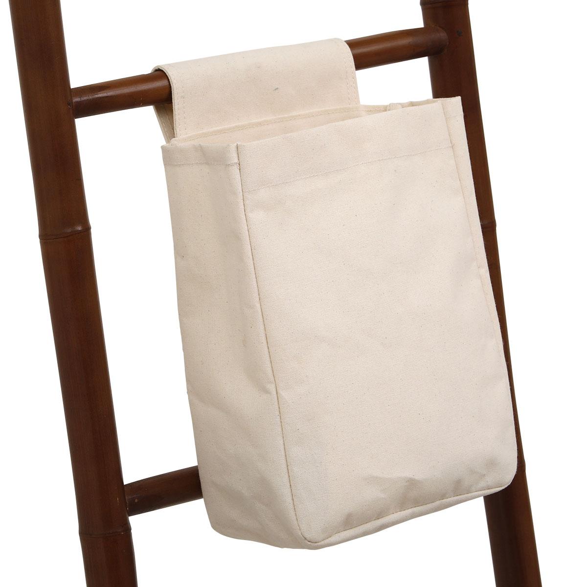 PANIER RANGEMENT COTON ACCROCHE SCRATCH MOYEN MODELE NATUREL