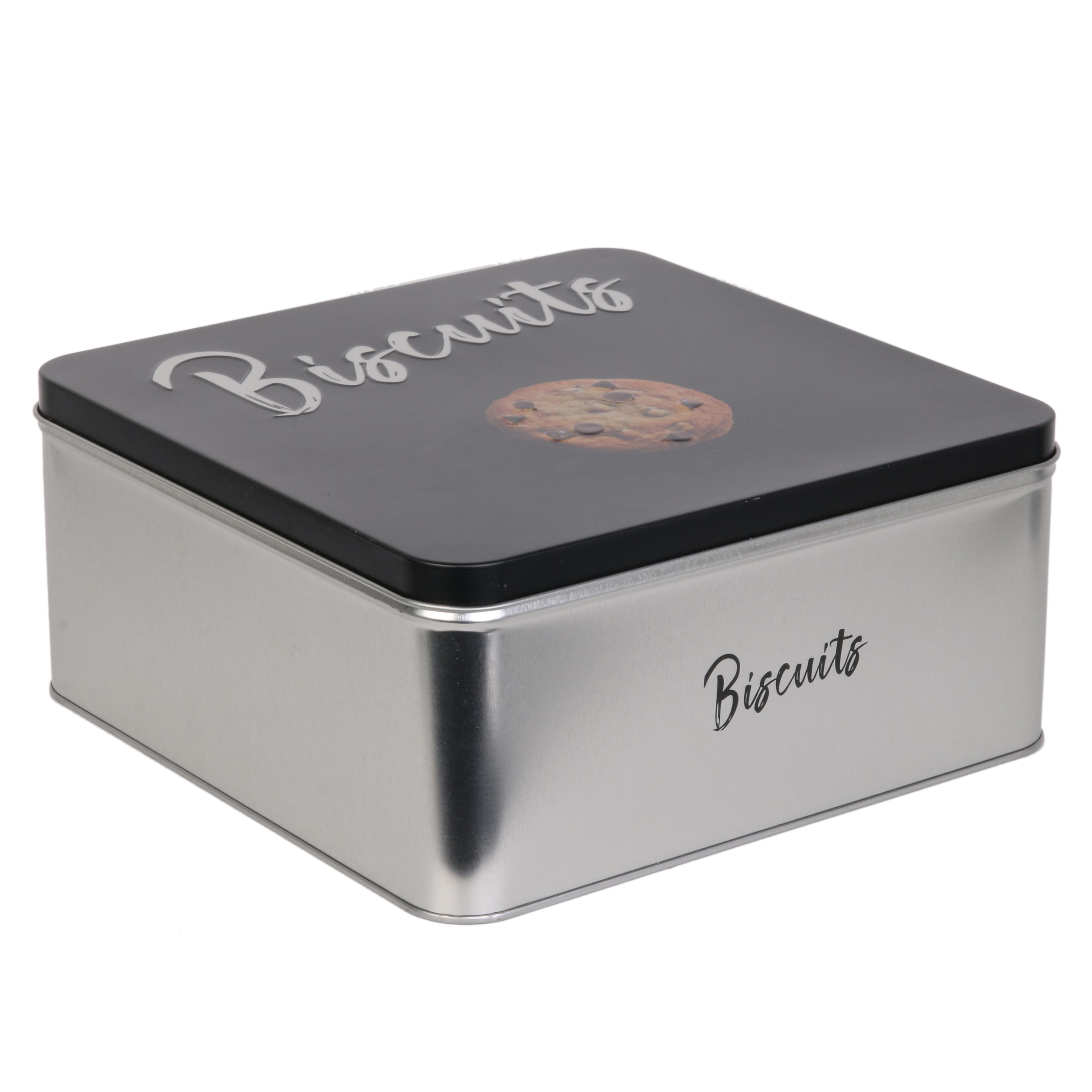 BOITE METAL BISCUITS 20X20X9CM