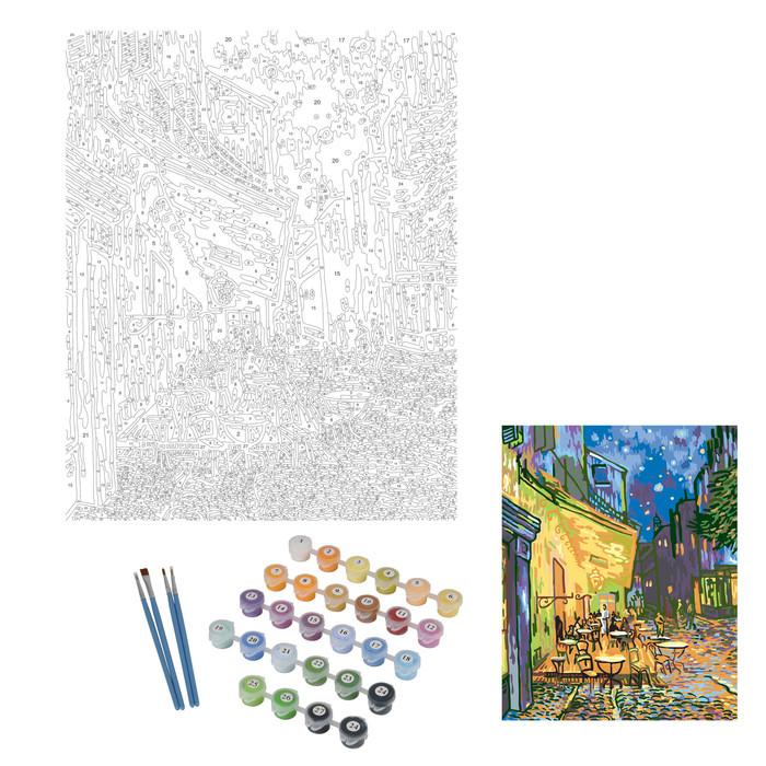 PEINTURE PAR NUMEROS TERRASSE DU CAFE LE SOIR VAN GOGH