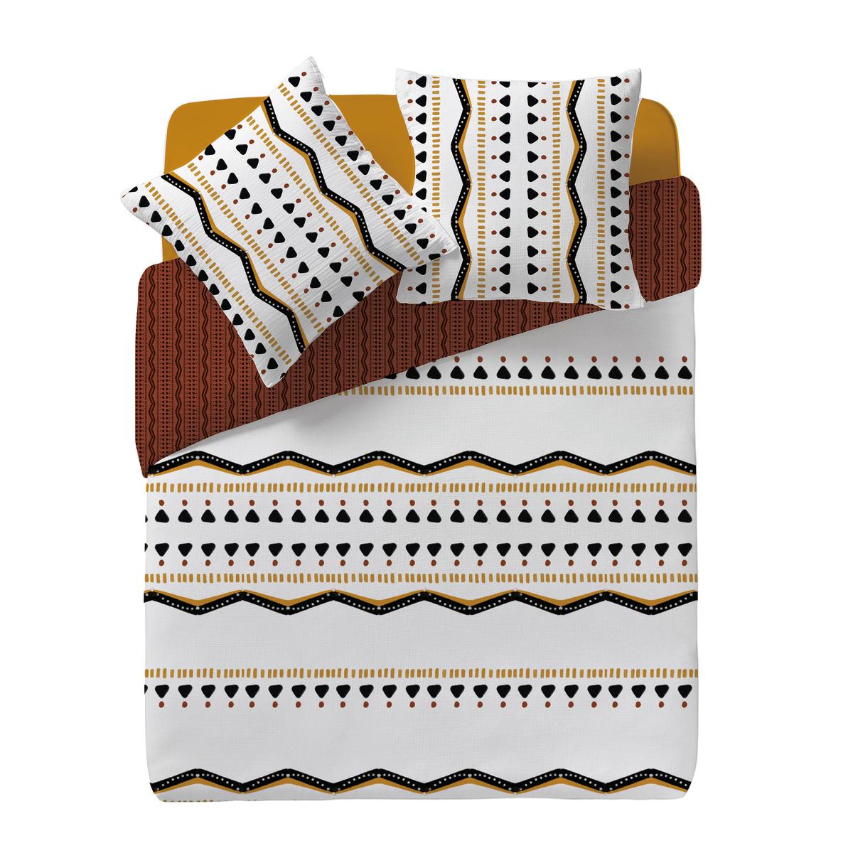 PARURE IMPRIME TRIBAL 240X220CM