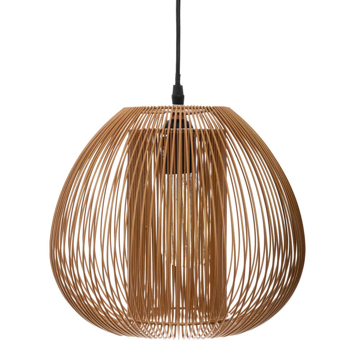 SUSPENSION METAL FIL OCRE NODA H.25CM
