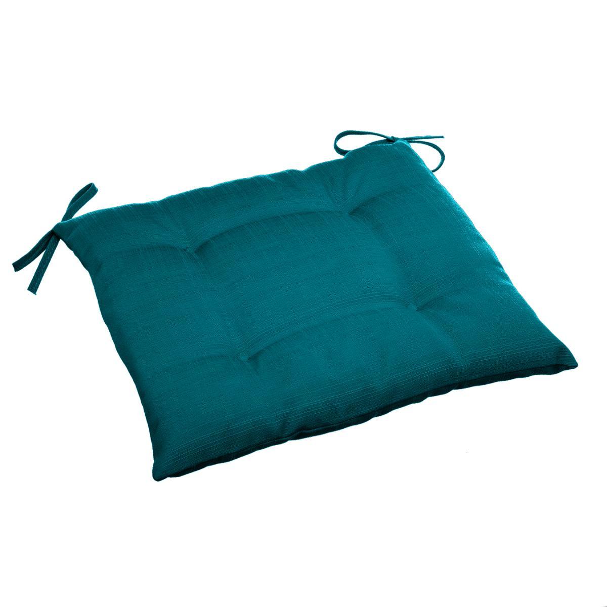 Lot De 4 Coussins D'assise Ronds 40x40 Cm - Pour Chaise, Jardin, Camping - Intérieur Et Extérieur