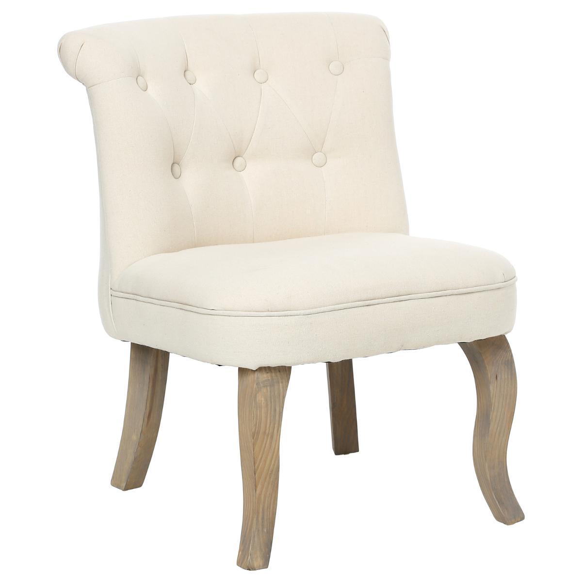FAUTEUIL LIN BEIGE CALIXTE PM