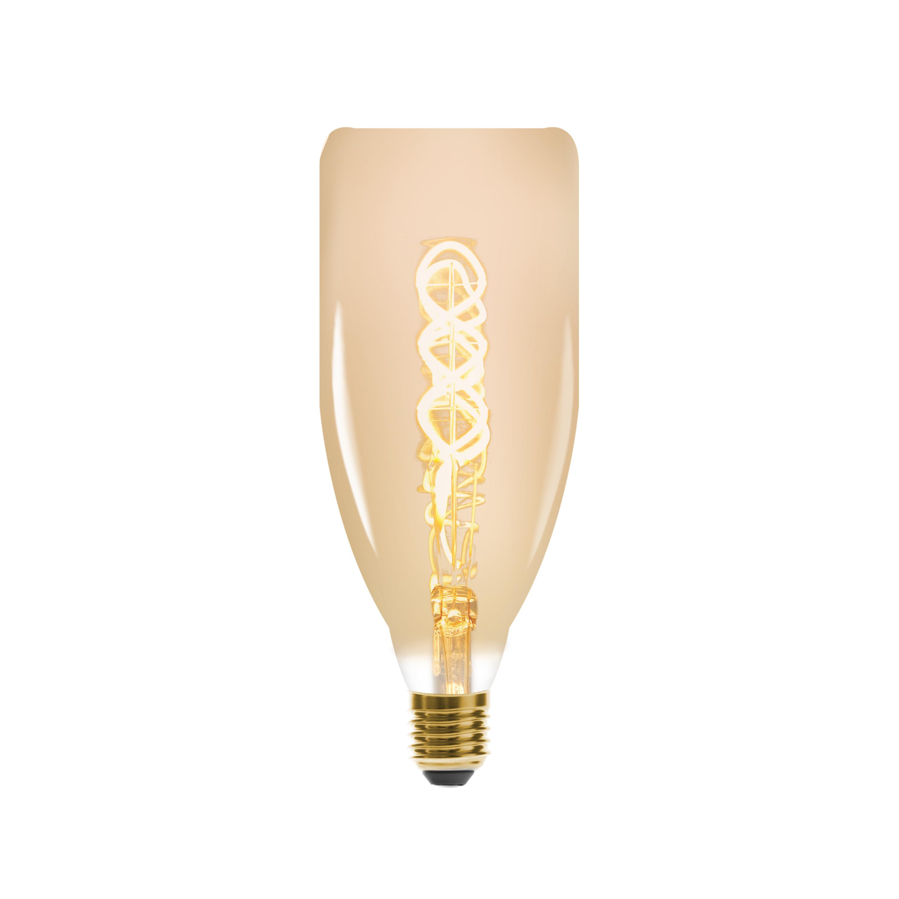 AMPOULE LED TORSADEE AMBRE BT78 4W